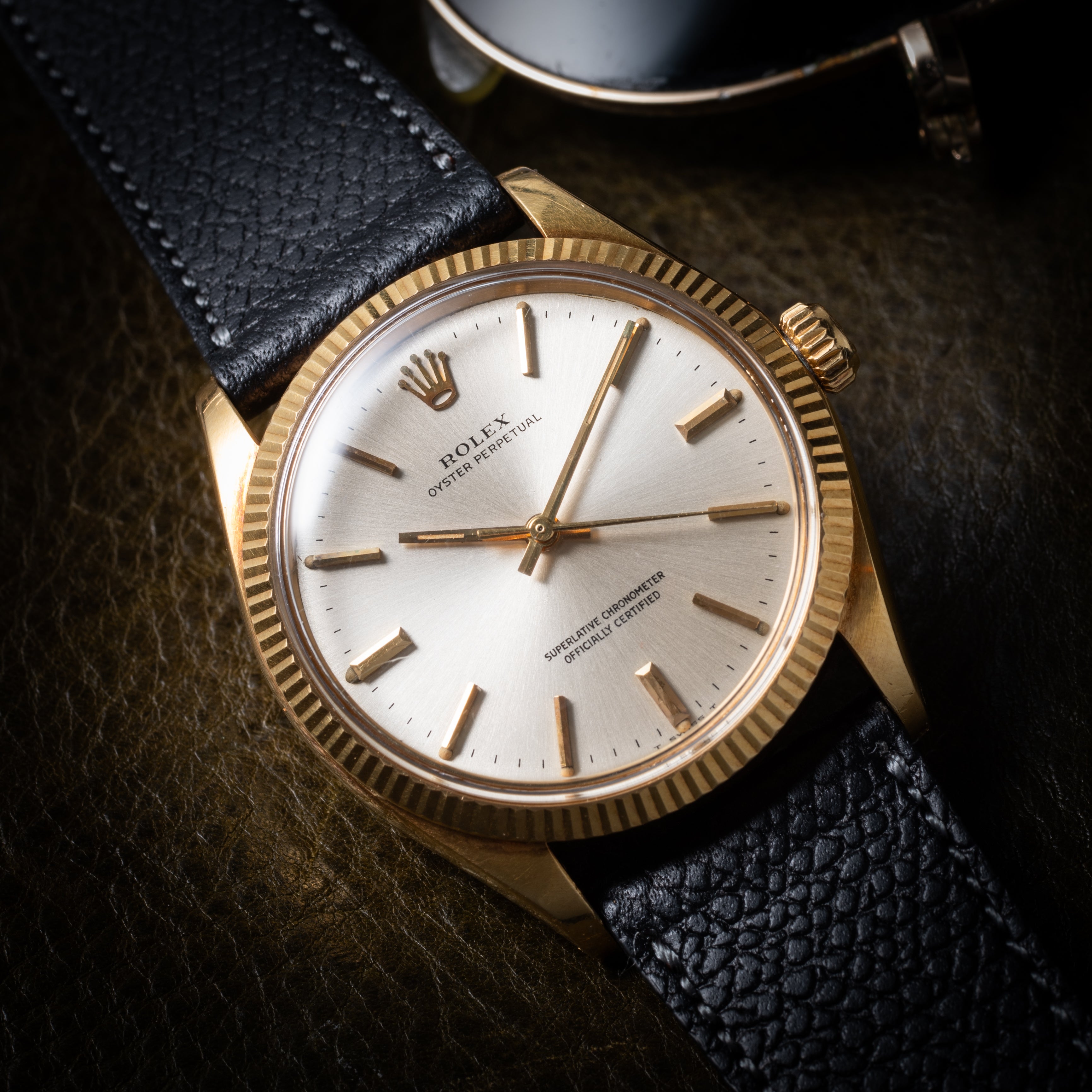 ロレックス 18金無垢ケース オイスターパーペチュアル 1970年製（昭和45年製） Ref.1005ノンデイト 自動巻き