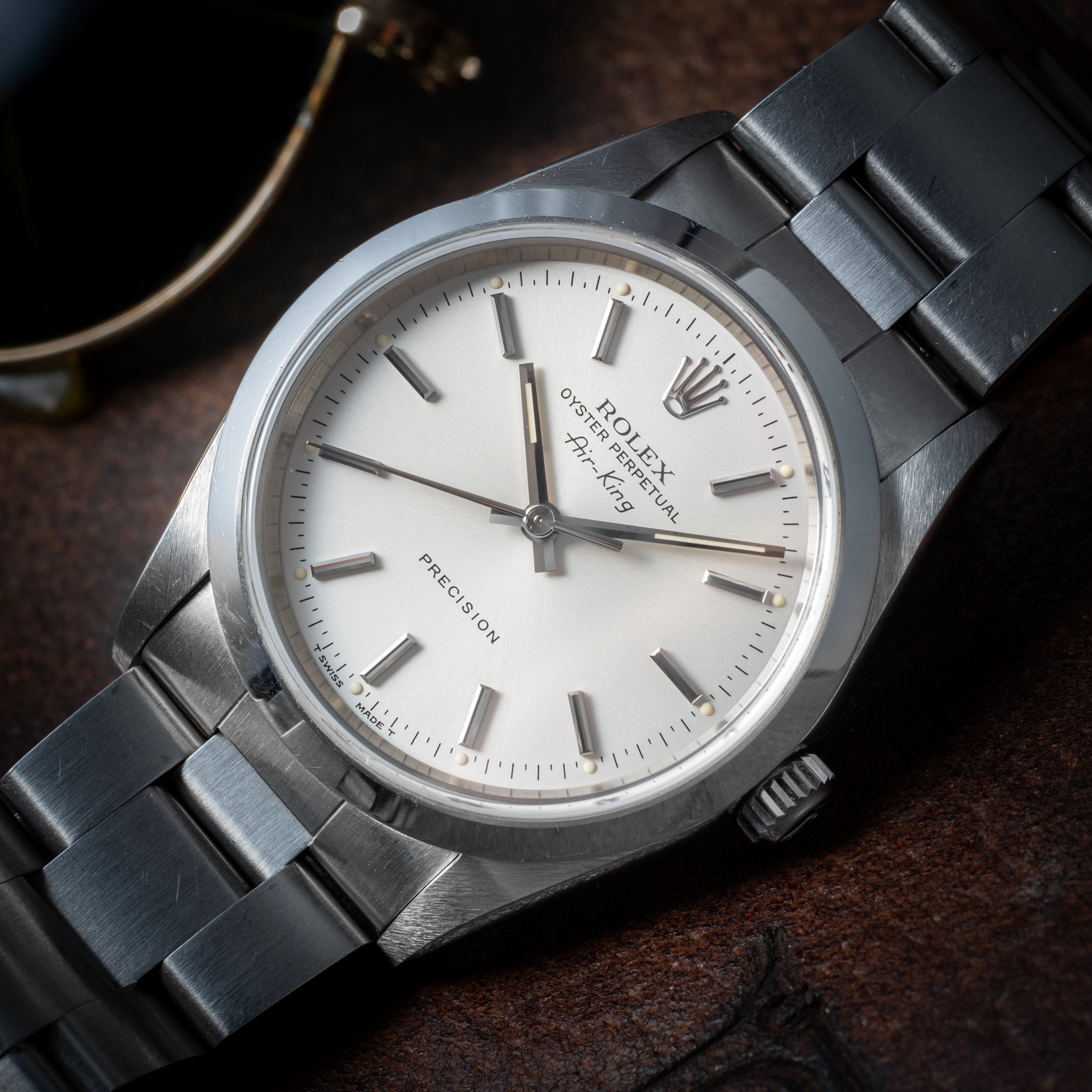 ロレックス エアキング 1998年製 Ref.14000 シルバーダイヤル ギャラ付き