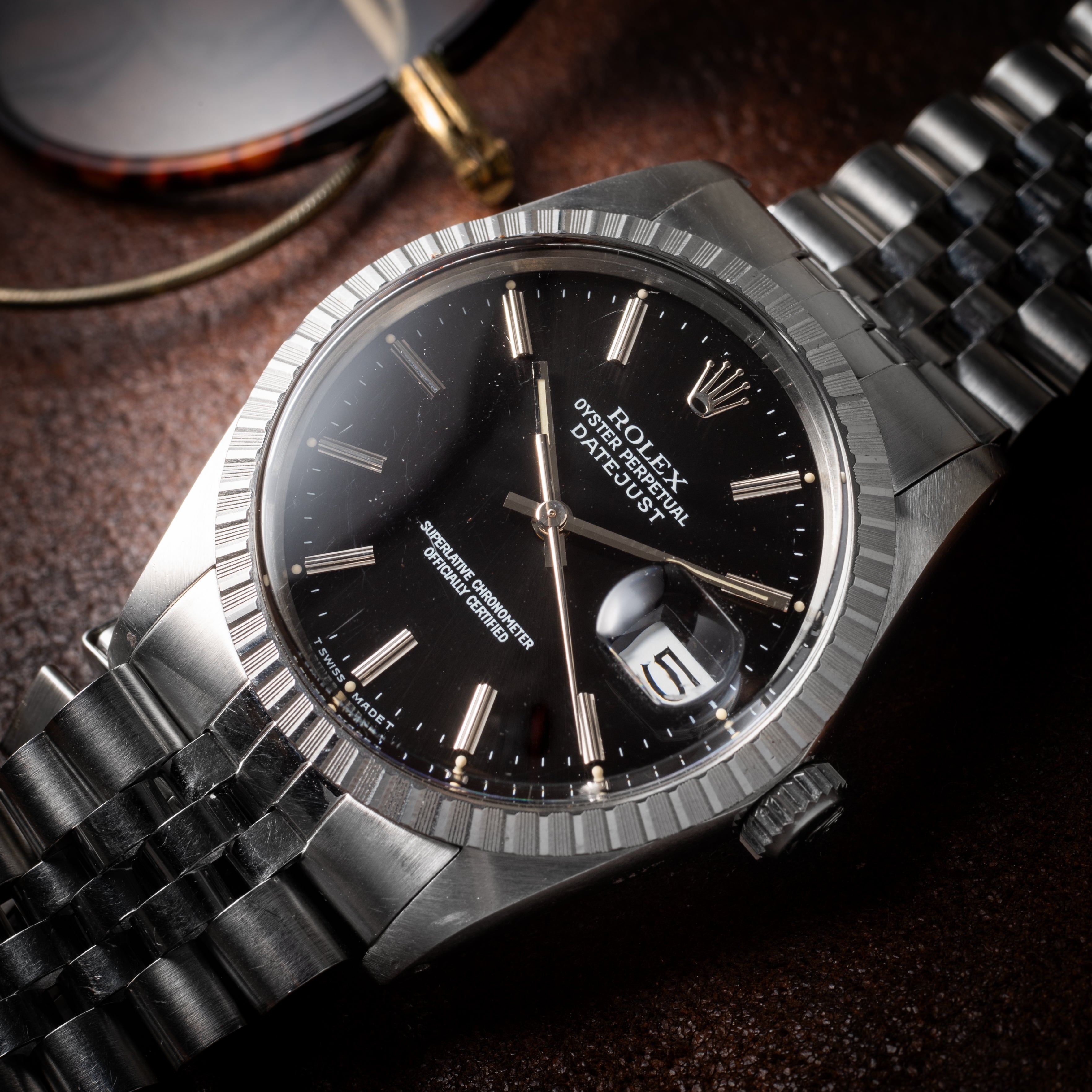 ロレックス デイトジャスト 1986年製 Ref.16030 ブラックダイヤル