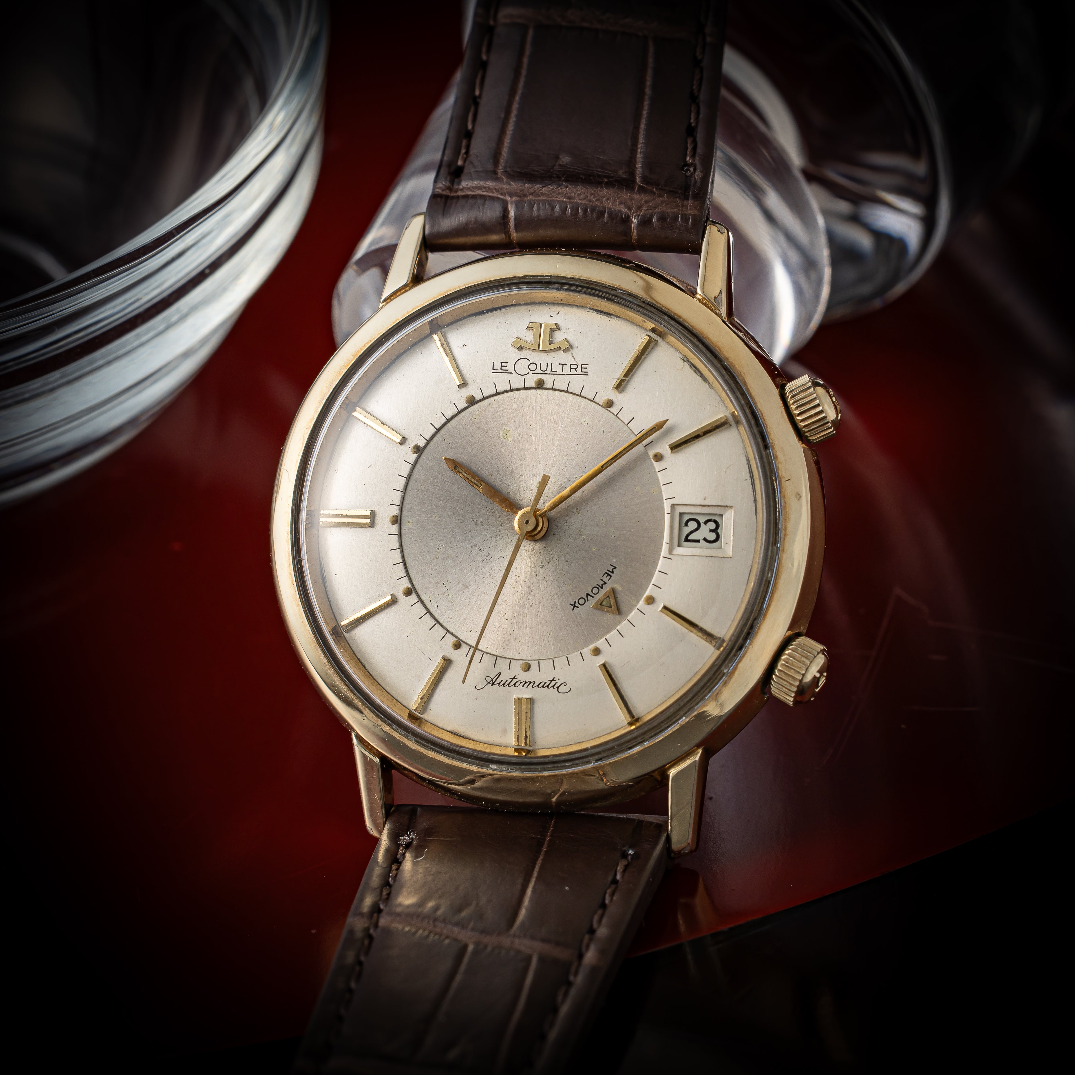 ジャガー・ルクルト メモボックス 1950年代製 10K金張り ハーフローター