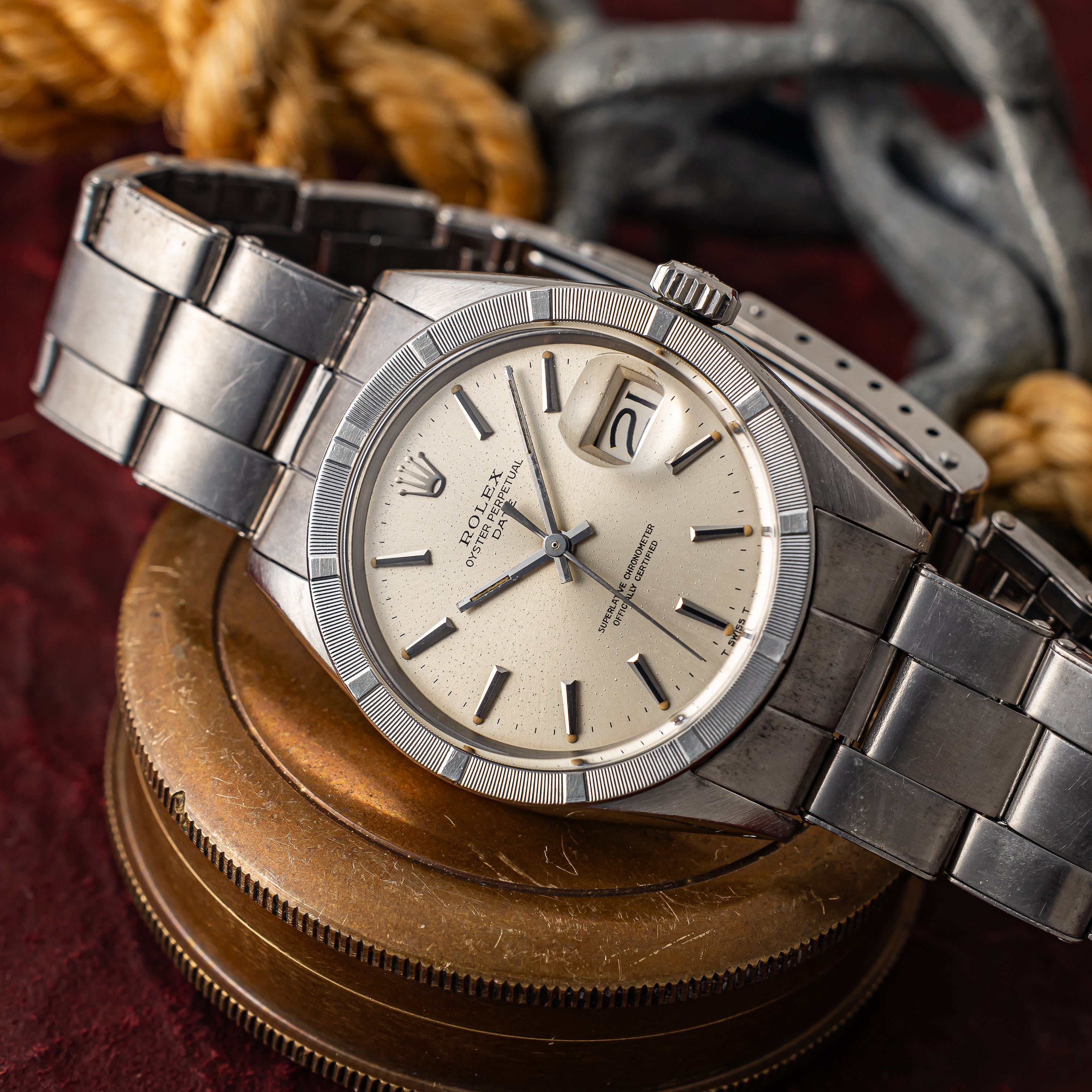 ロレックス オイスターパーペチュアルデイト 1968年製 Ref.1501 シルバーダイヤル