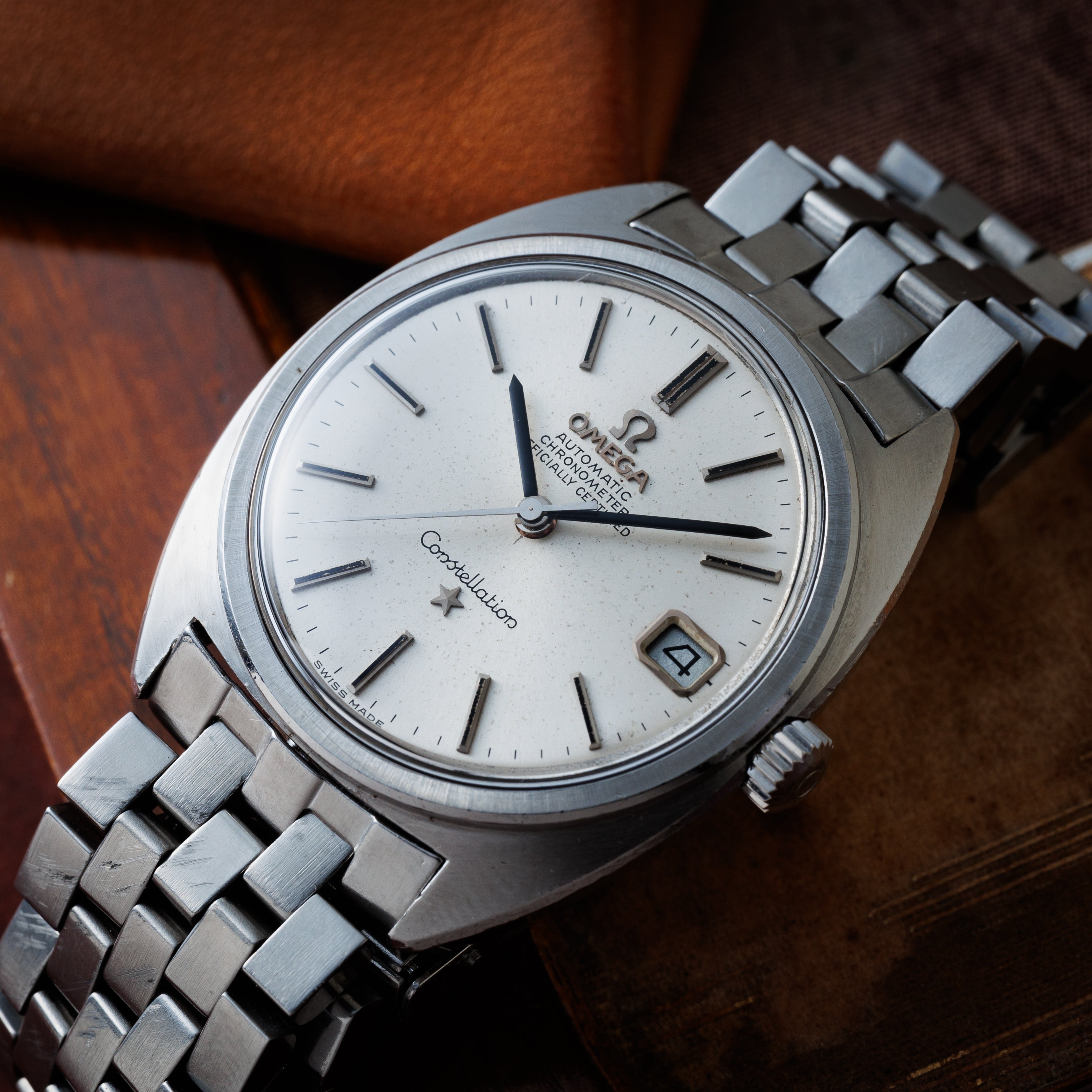 オメガ コンステレーション ジェンタデザイン前期型 1969年製 Ref.166.017 シルバーダイヤル 純正ブレス