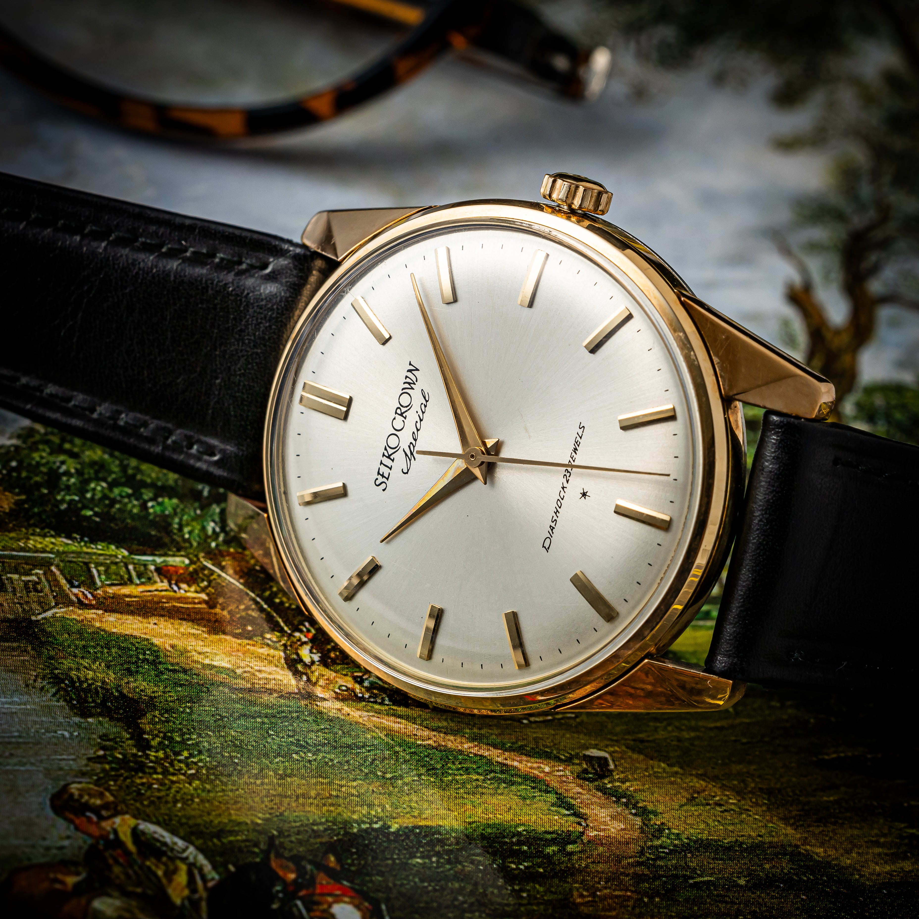 セイコー クラウンスペシャル 1964年製金張り  Ref.72099 箱、説明書、タグ付き