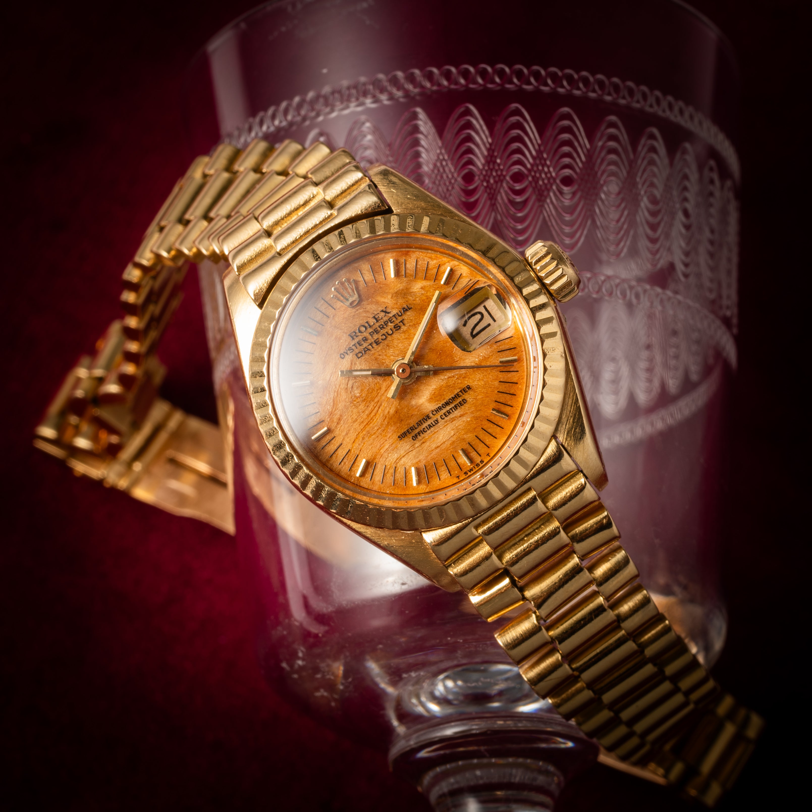 ロレックス レディース デイトジャスト 1973年製 Ref.6917 バーチウッドダイヤル
