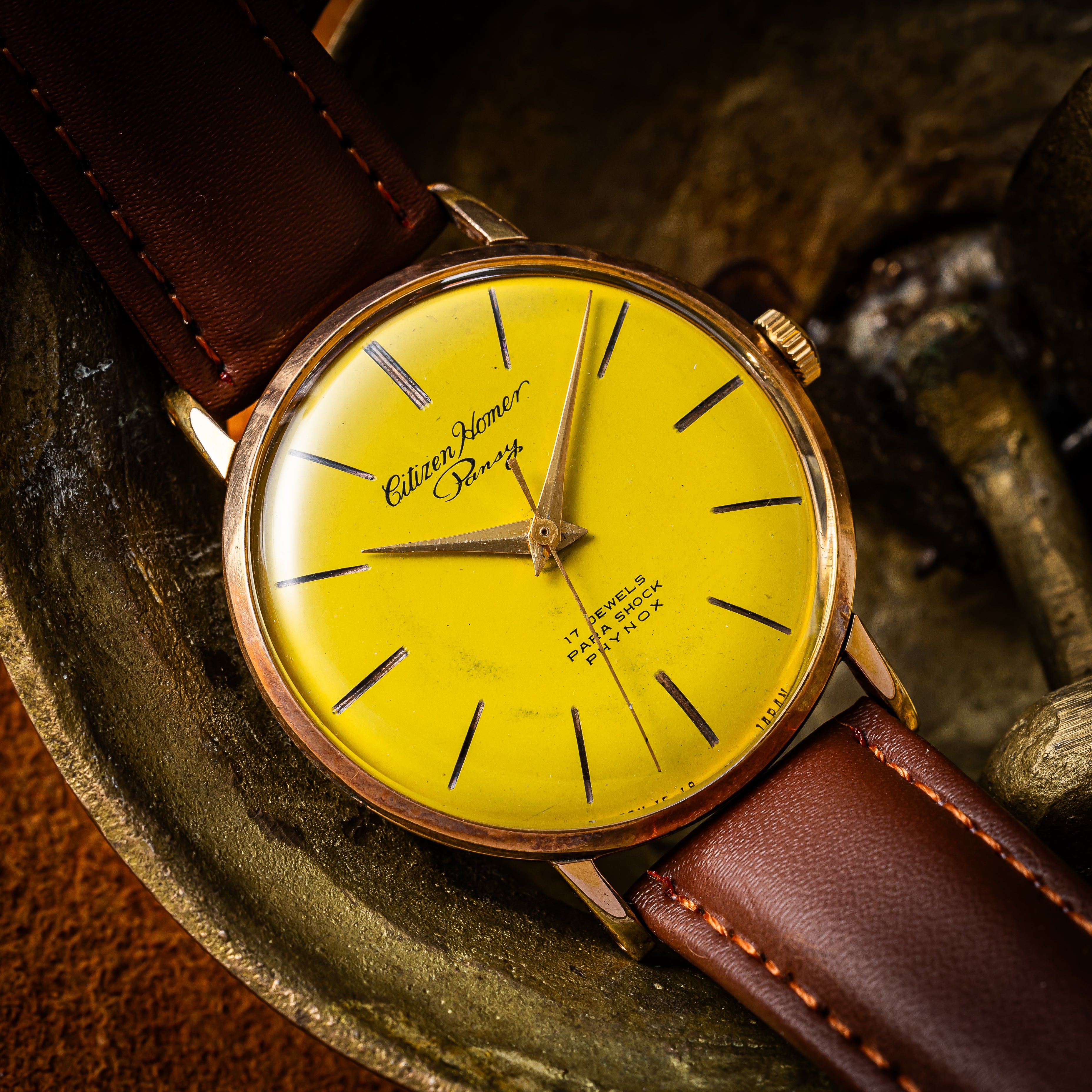 シチズン ホーマー パンジー 1962年製 Ref.H015303 C.G.P イエローダイヤル