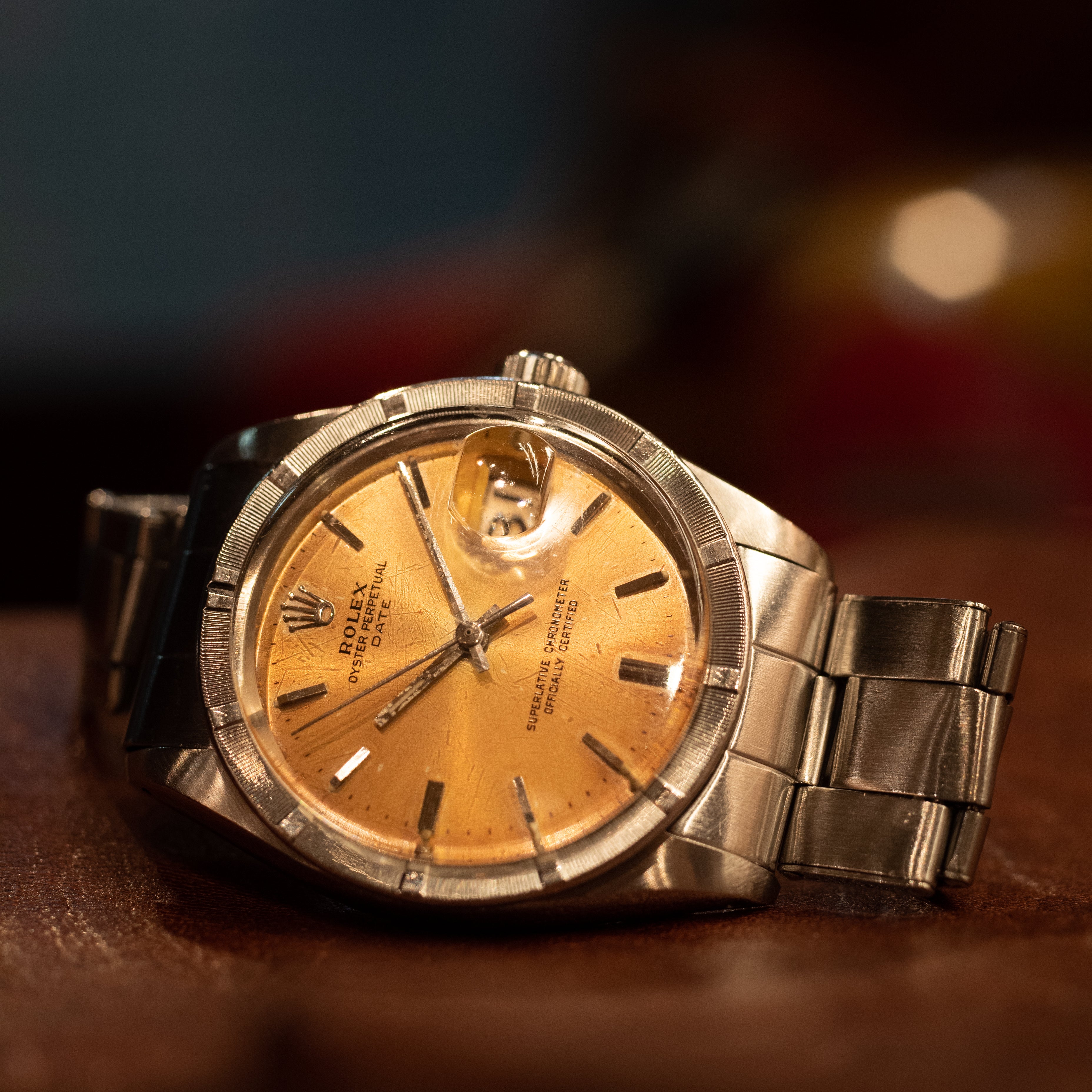 ロレックス 1966年製 オイスターパーペチュアルデイト Ref.1501 トロピカルダイヤル