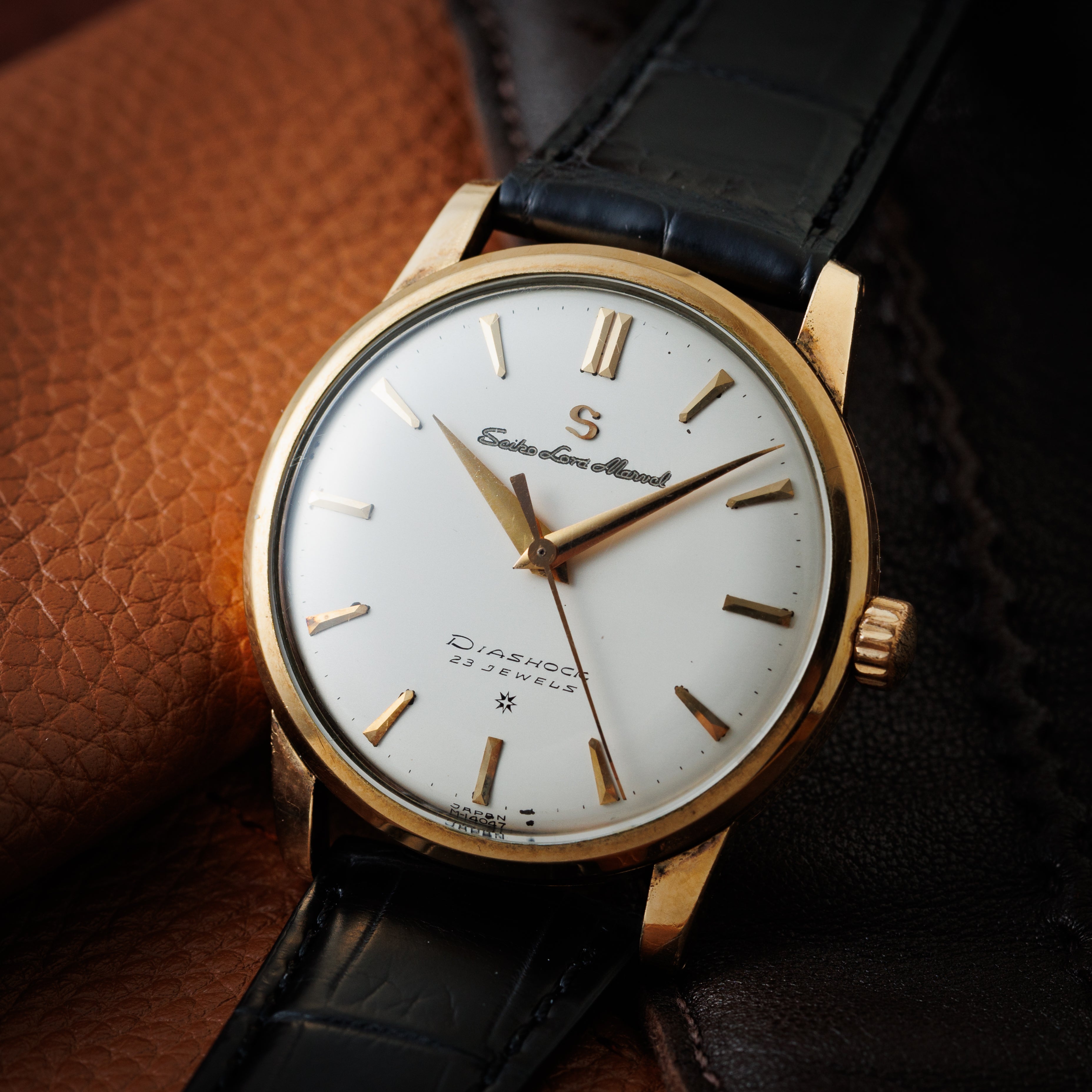 セイコー ロードマーベル 14金張り 1958年製 Ref.14057 手巻き 彫文字 SD文字盤