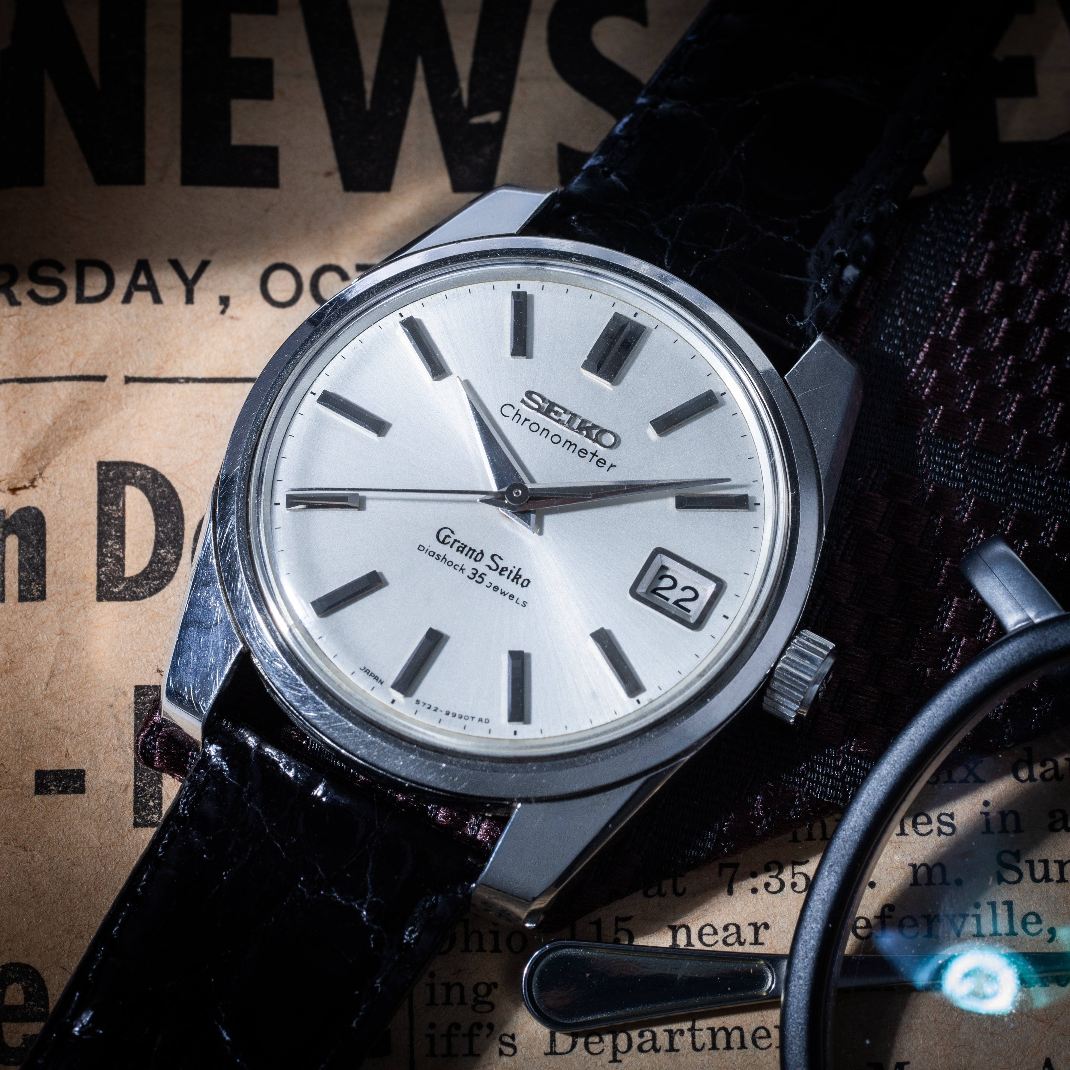 グランドセイコー セルフデーター 2nd前期 1965年製 Ref.5722-9990 57GS クロノメーター 獅子メダル