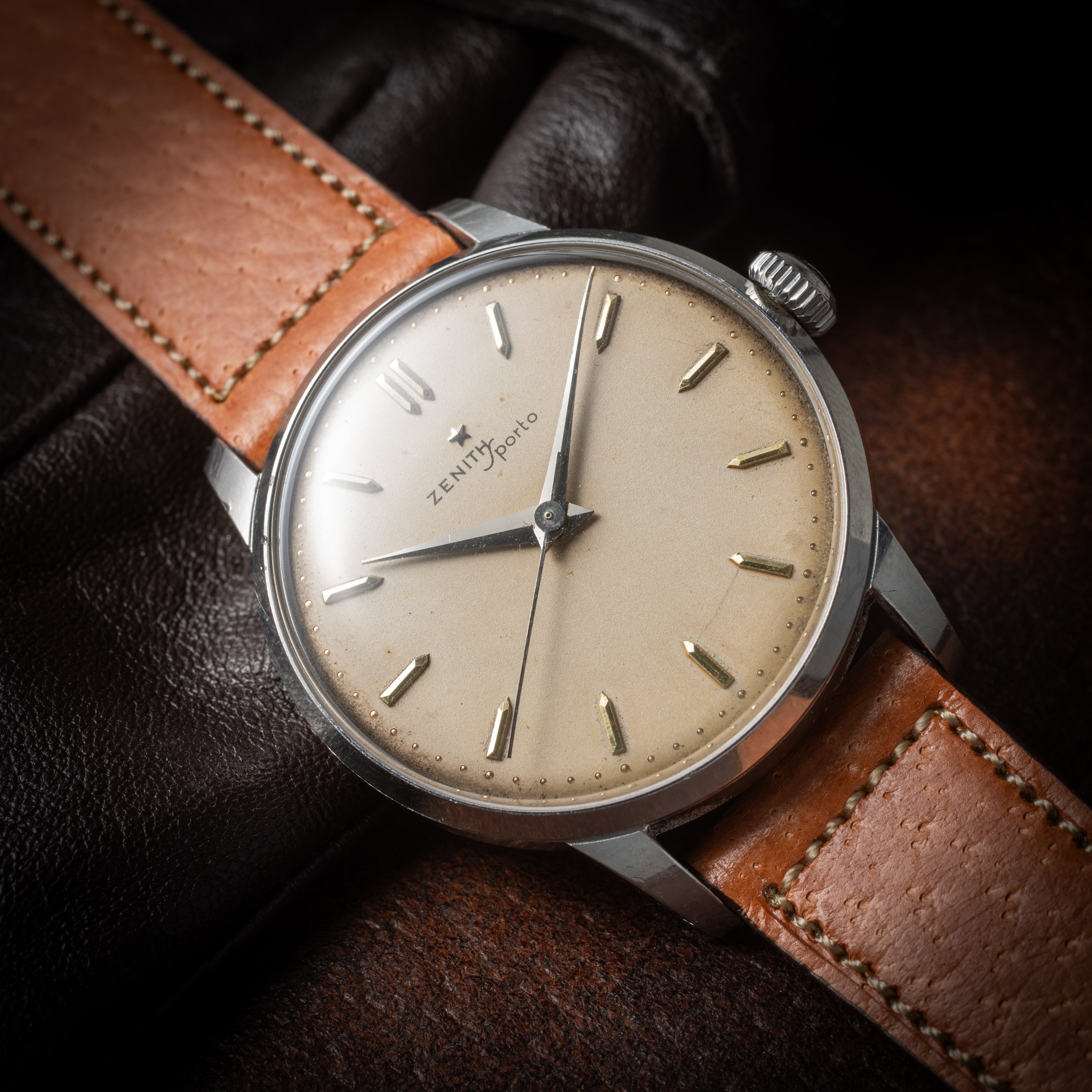 ゼニス スポルト 1950年代製 手巻き Cal.126-5-6