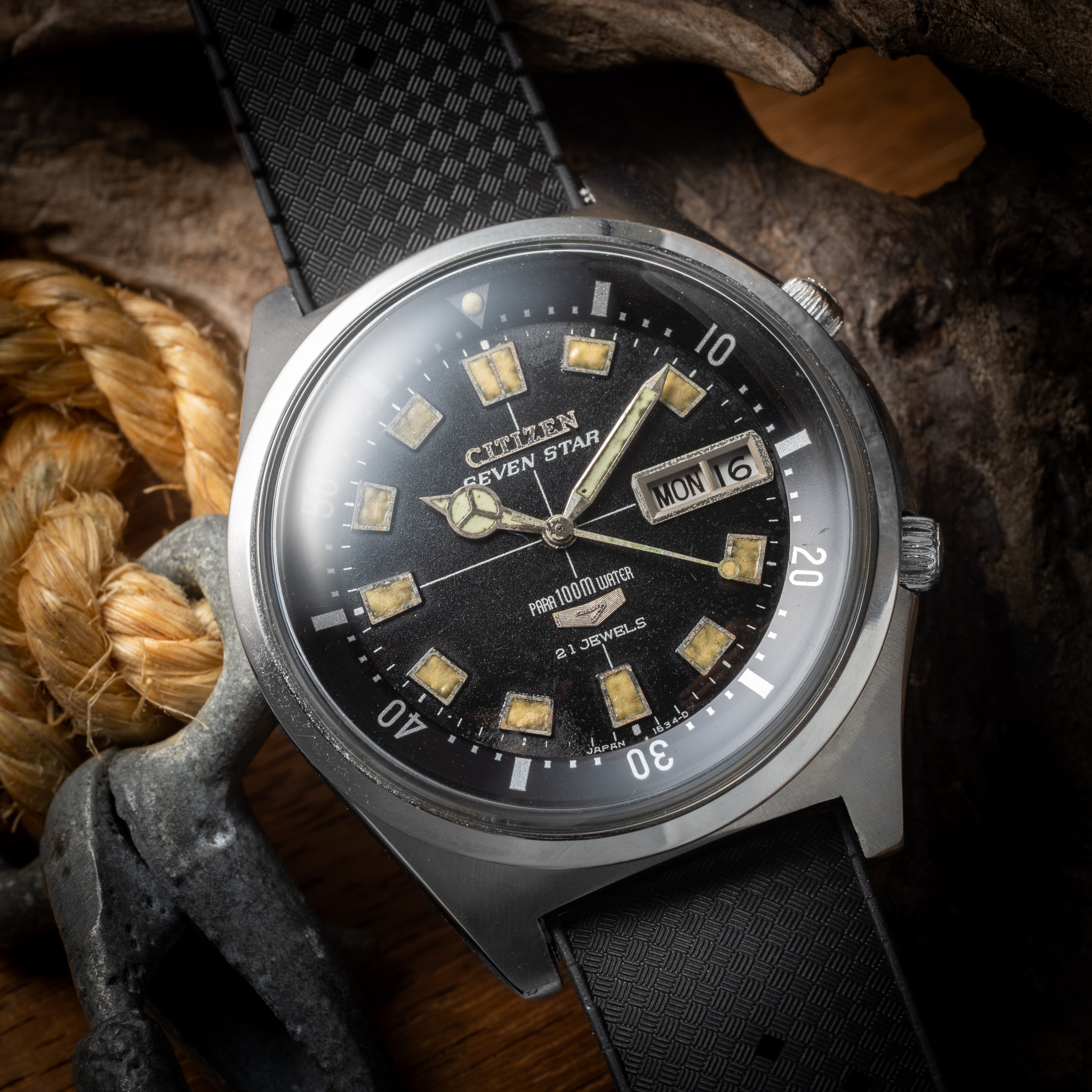 シチズン セブンスター 1968年製 ダイバーズウオッチ デイデイト