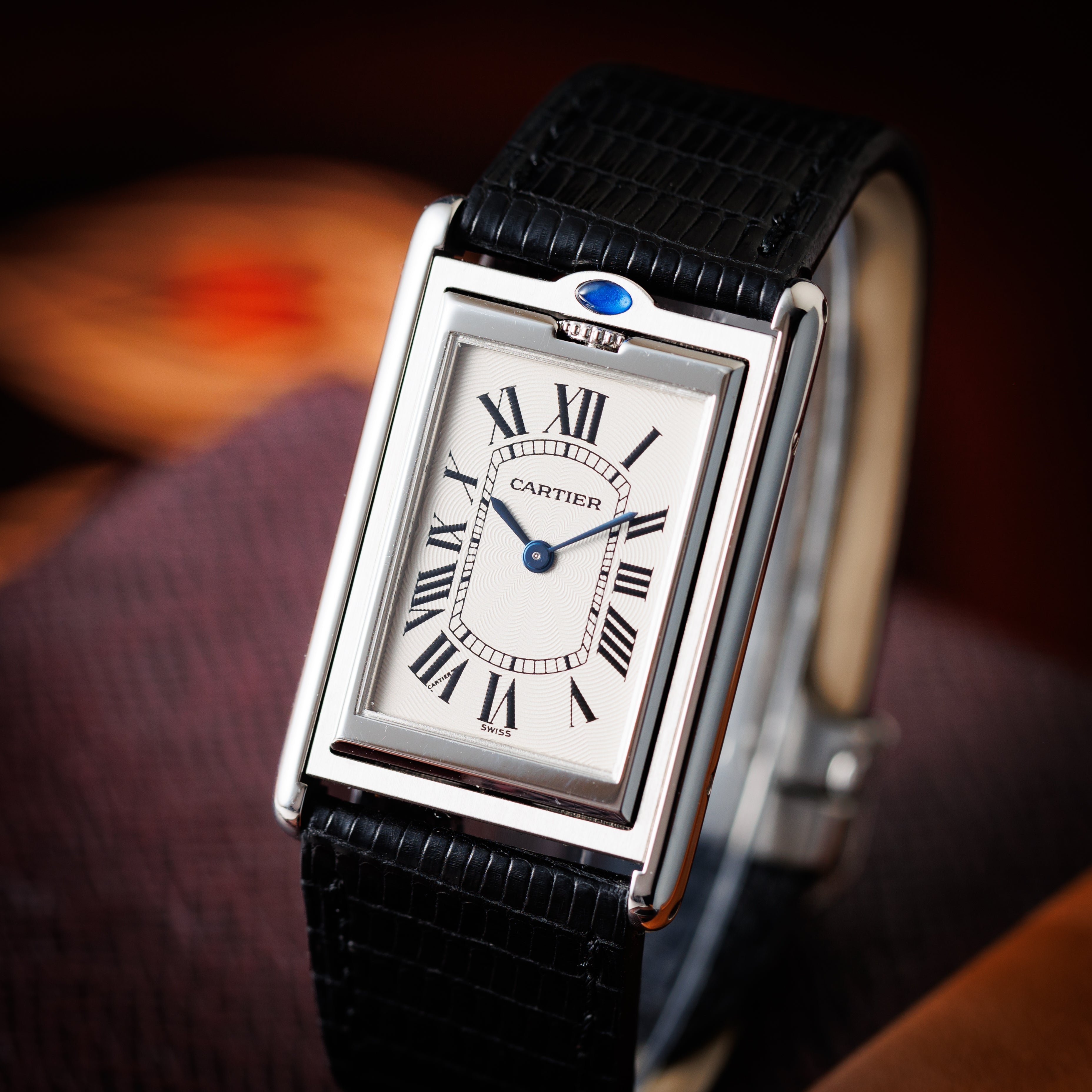 カルティエ タンク バスキュラント 1990年代後半～2000年製 Ref.W1011358 Cal.060 修理明細書、サービスケース付き