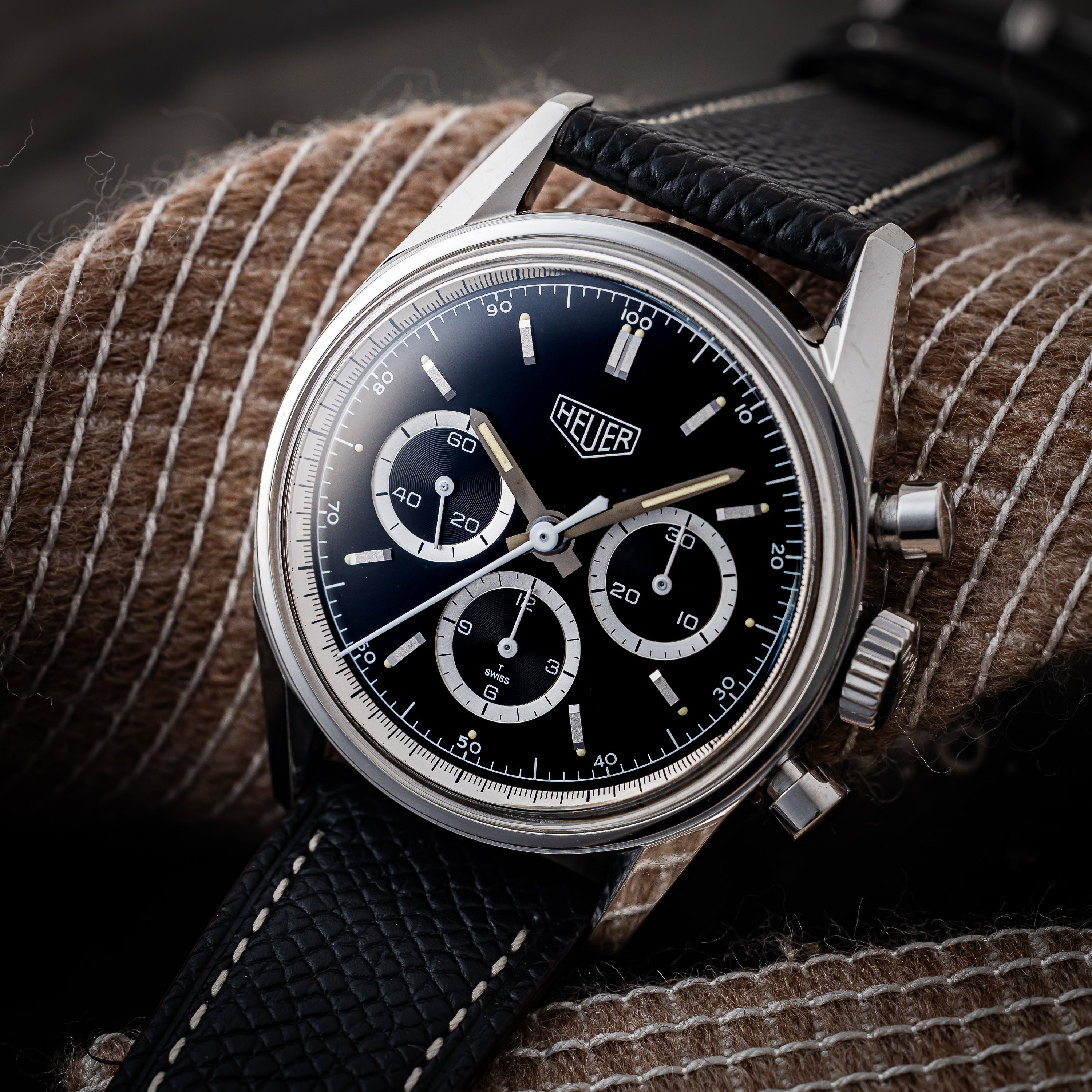 ホイヤー カレラ 1990年代製 Ref.CS3113.BC0726 純正尾錠付き