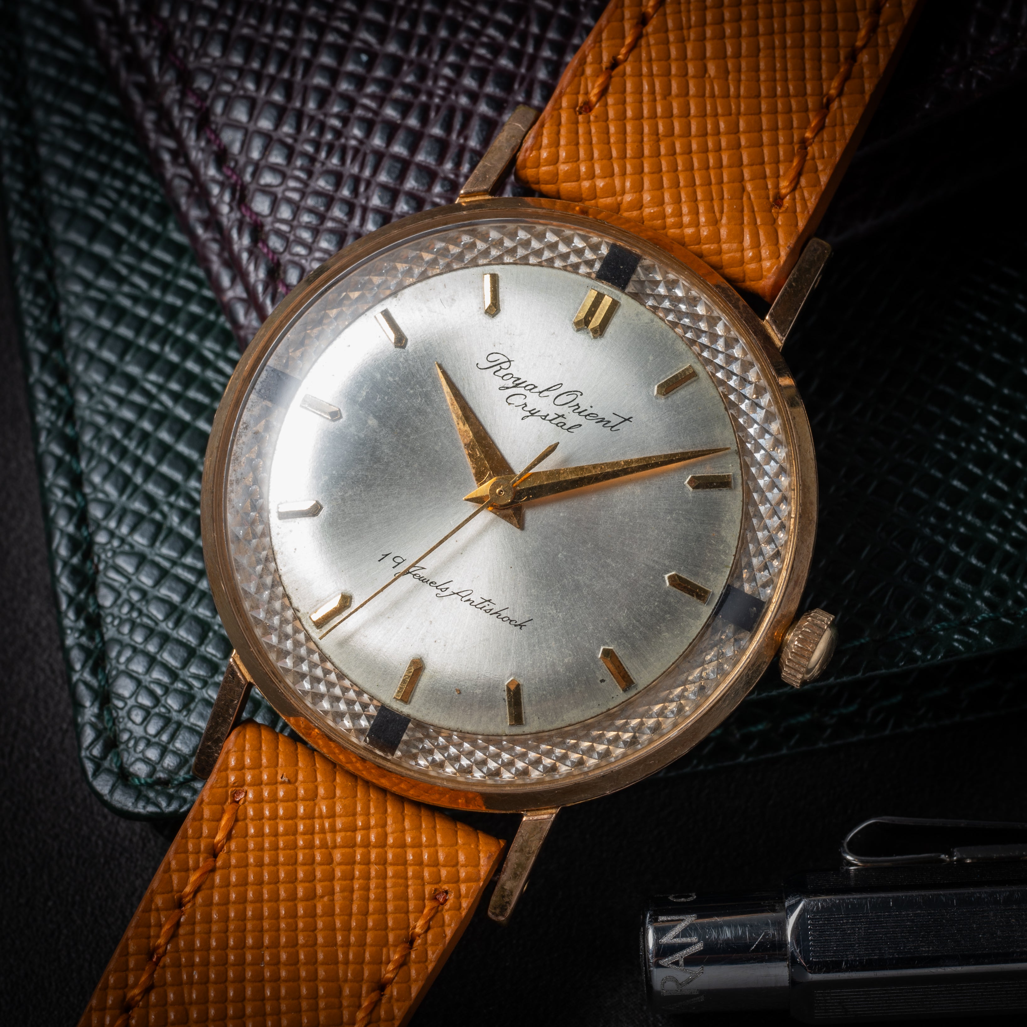 ロイヤルオリエント クリスタル 19石 1958年～1959年製 Ref.T92420 薄型手巻き式 金張り