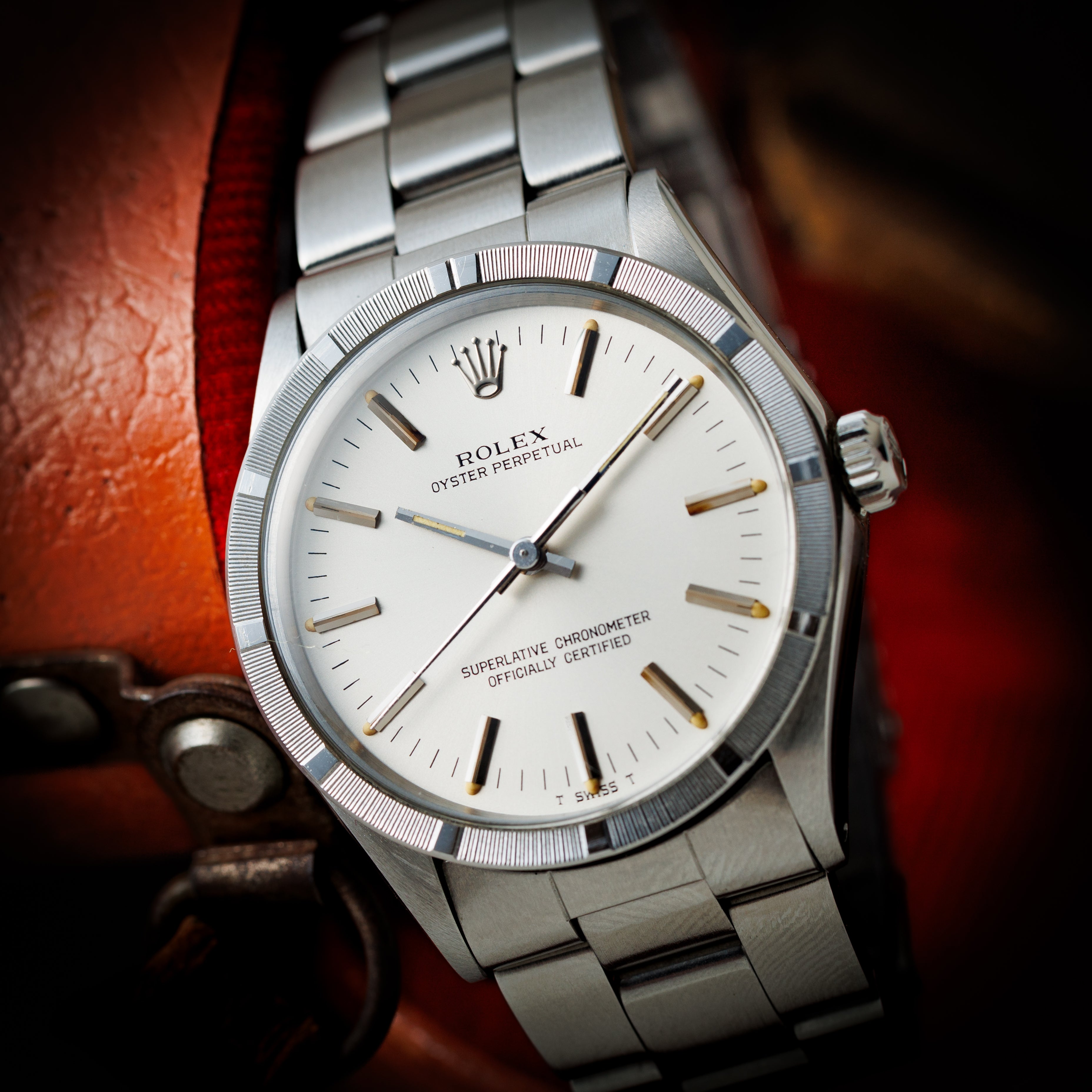 ロレックス オイスターパーペチュアル 1973年製 Ref.1007 エンジンターンドベゼル