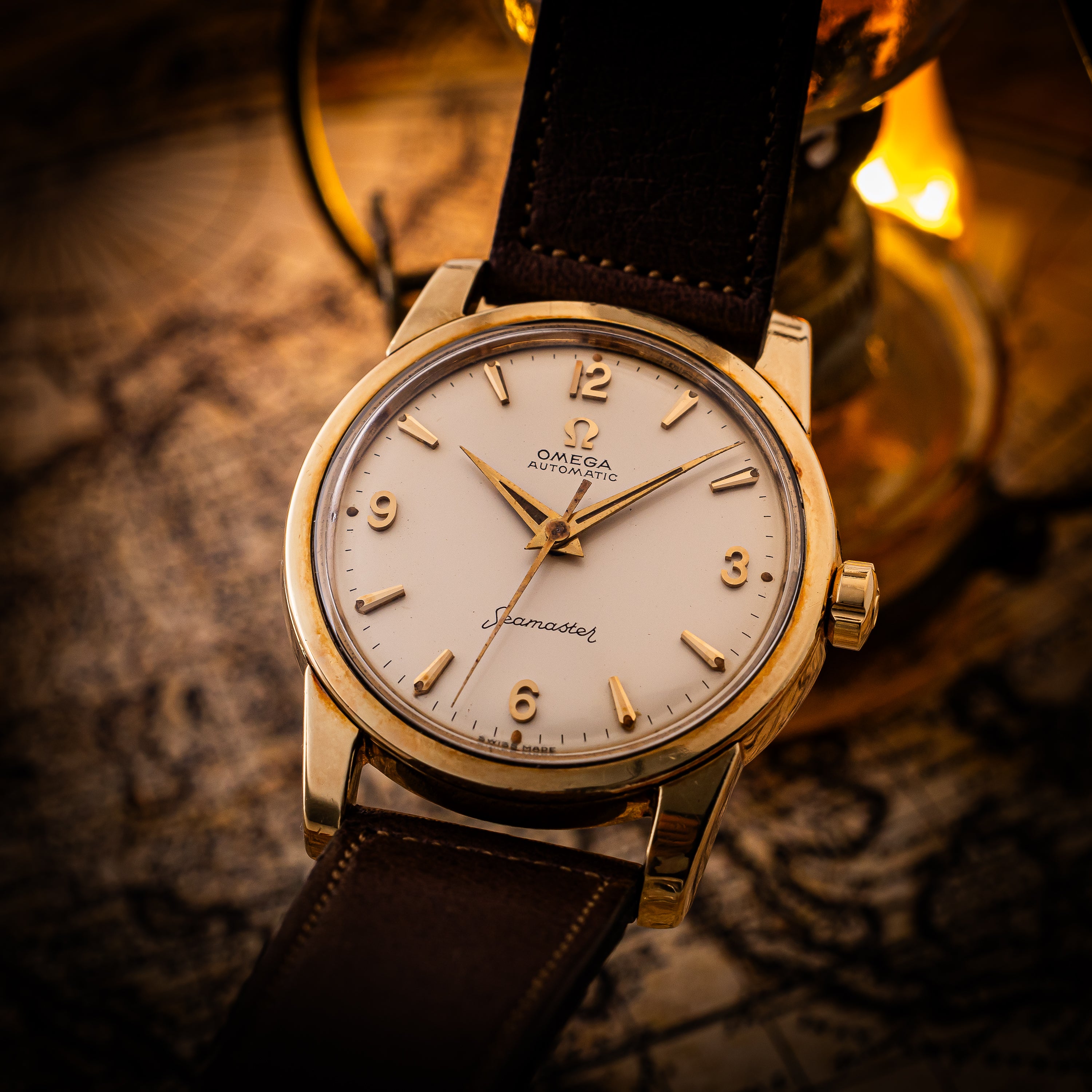 オメガ シーマスター 1958年製 Ref.2997SC トップゴールドケース 自動巻き