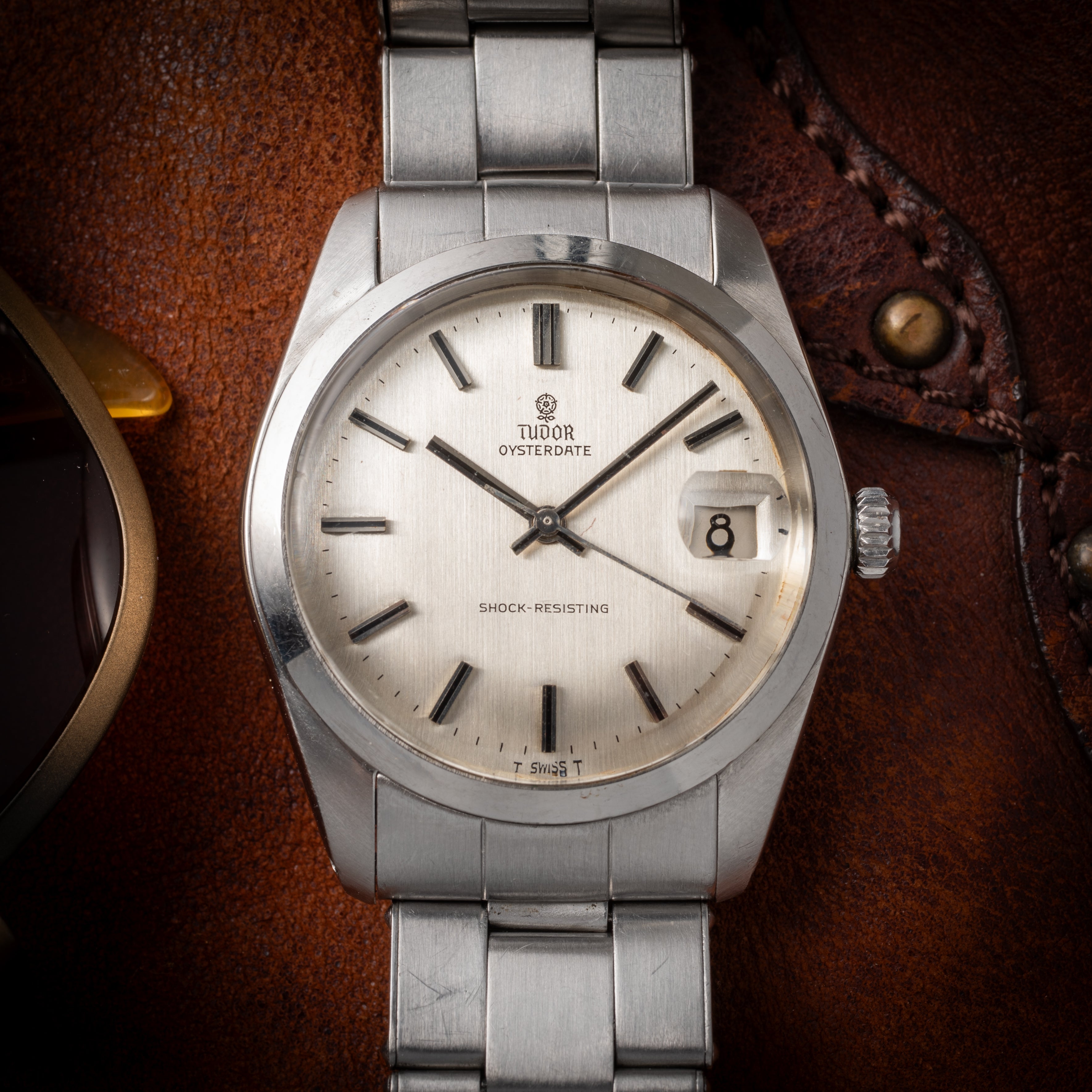 チューダー 小薔薇 オイスターデイト 1966年製 Ref.7962  シルバーダイヤル 王冠リューズ ロレックスリベットブレス付き