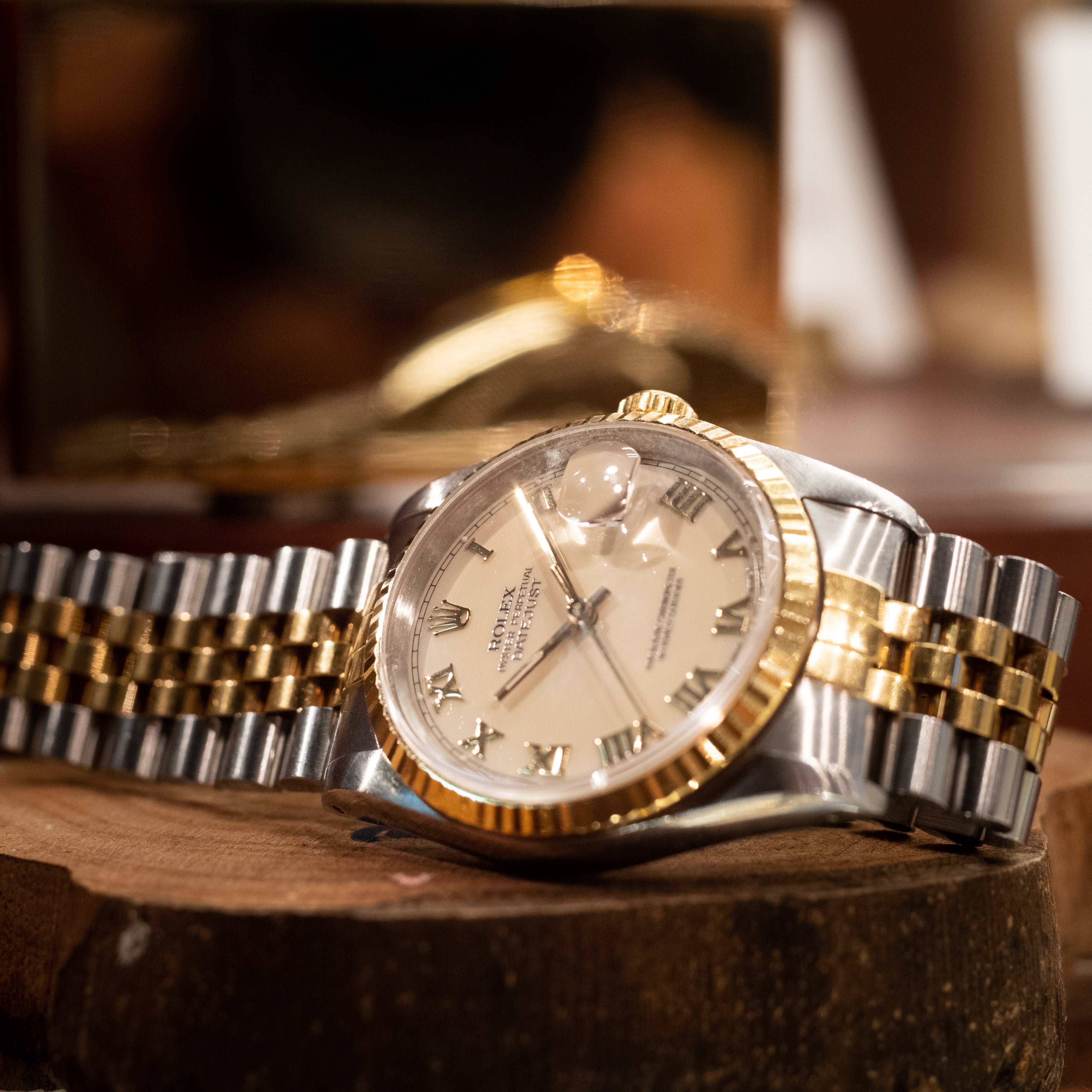ロレックス デイトジャスト アイボリーローマン Ref.16233 E番 1990～91年製 コンビ