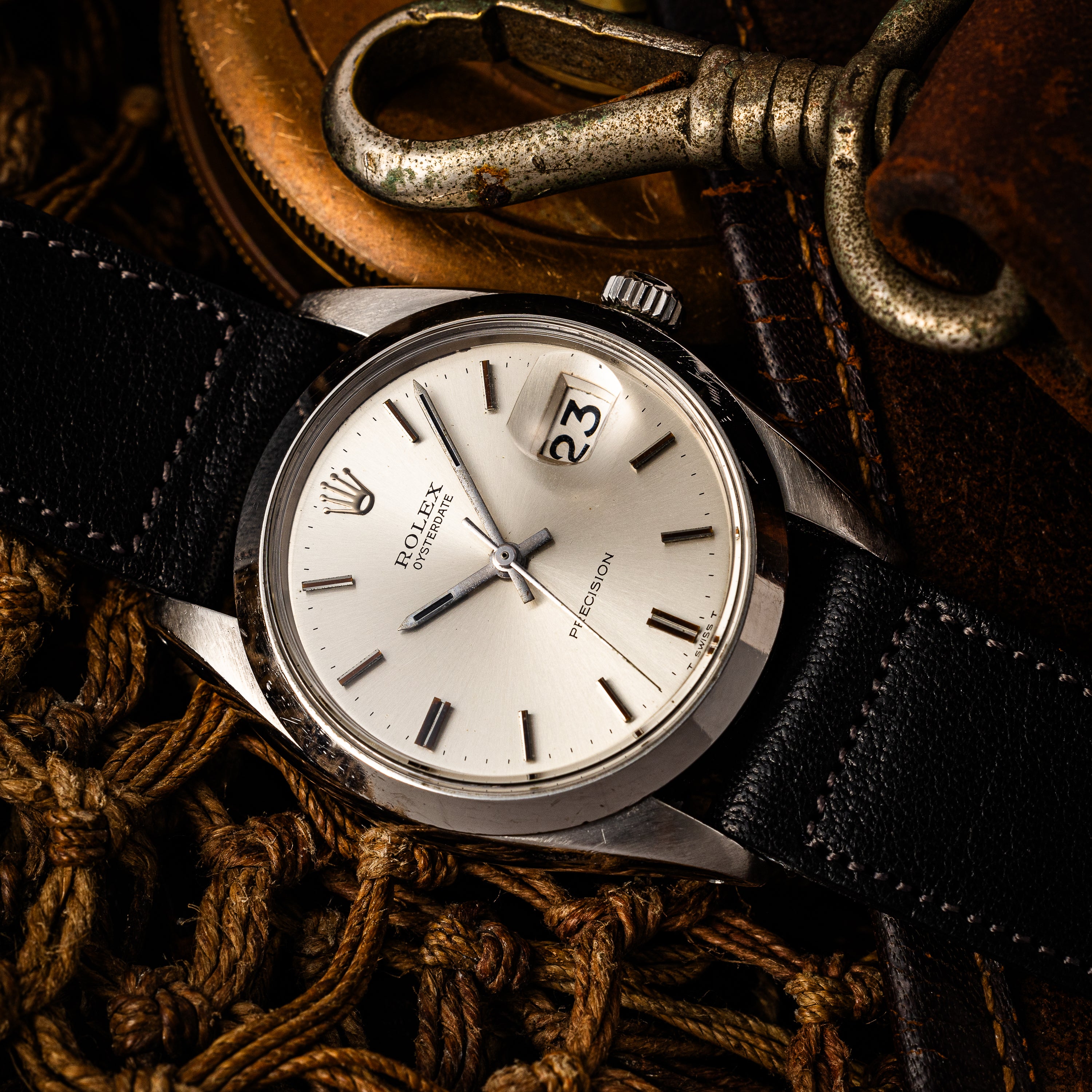 ロレックス オイスターデイト 1967年製 Ref.6694 手巻き シルバーダイヤル