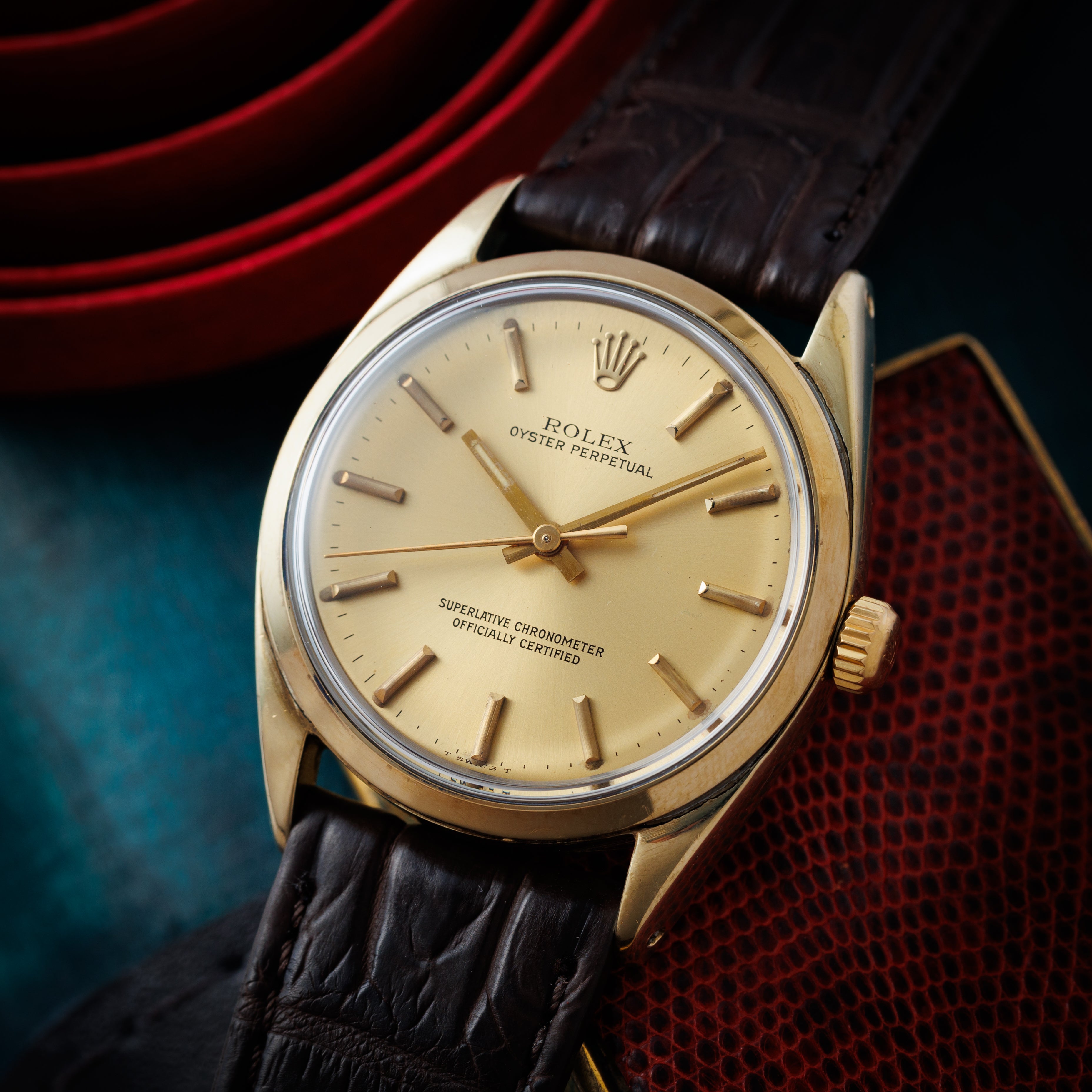 ロレックス オイスターパーペチュアル 1978年製 Ref.1024 金張り