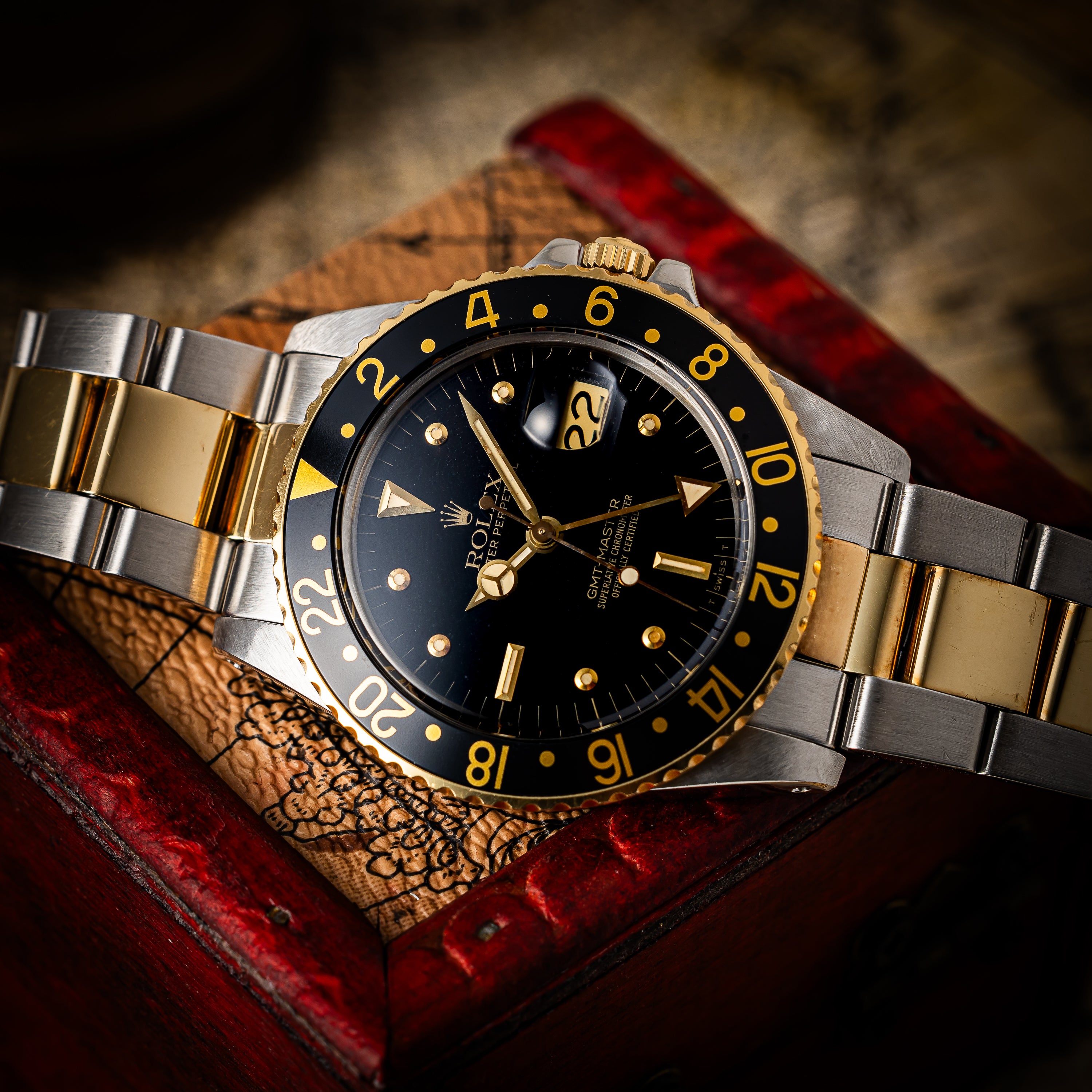 ロレックス GMTマスター 1980年製 Ref.16753 コンビ 黒ツボ