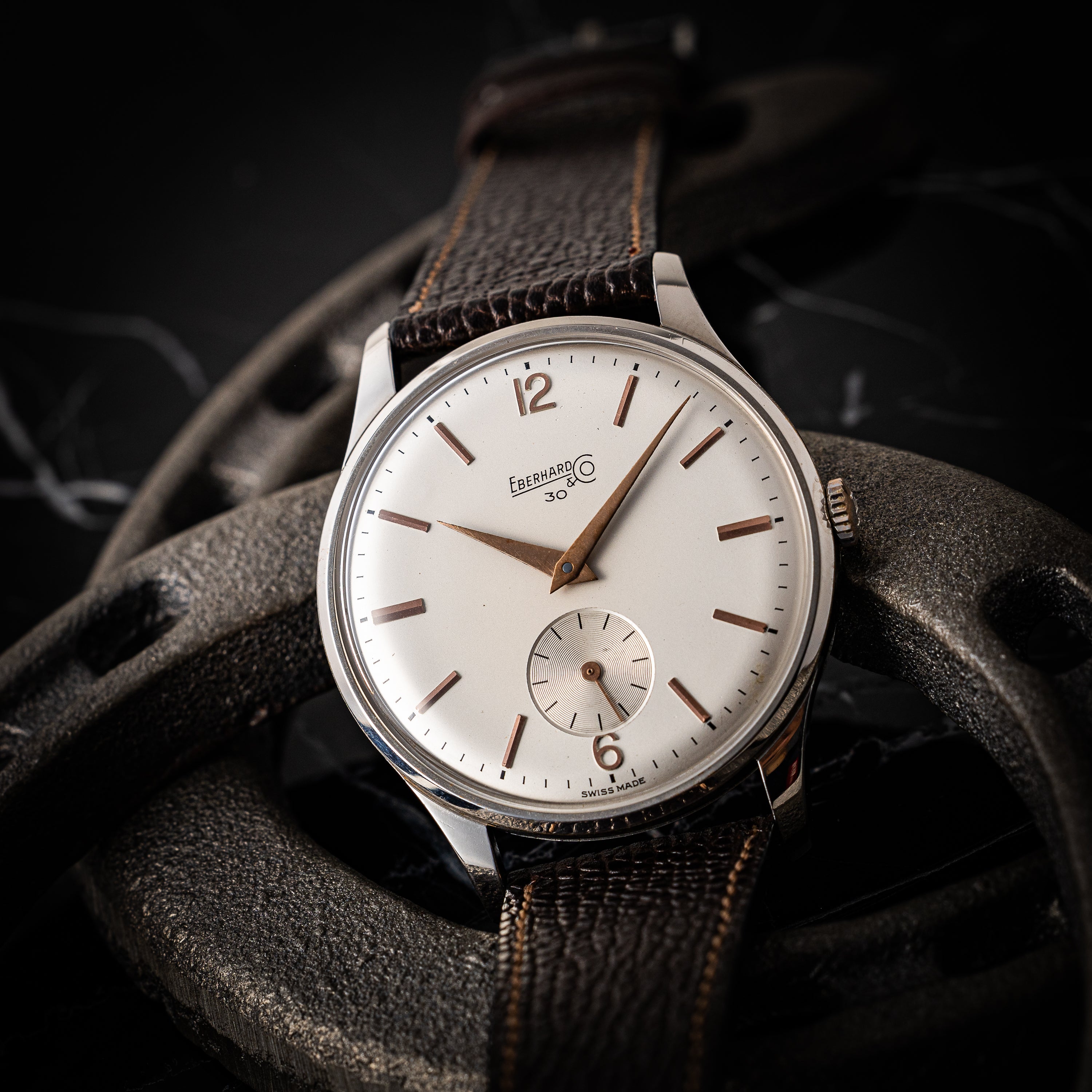 エベラール 30 38㎜オーバーサイズケース スモールセコンド 1940年代製 手巻き Cal.137