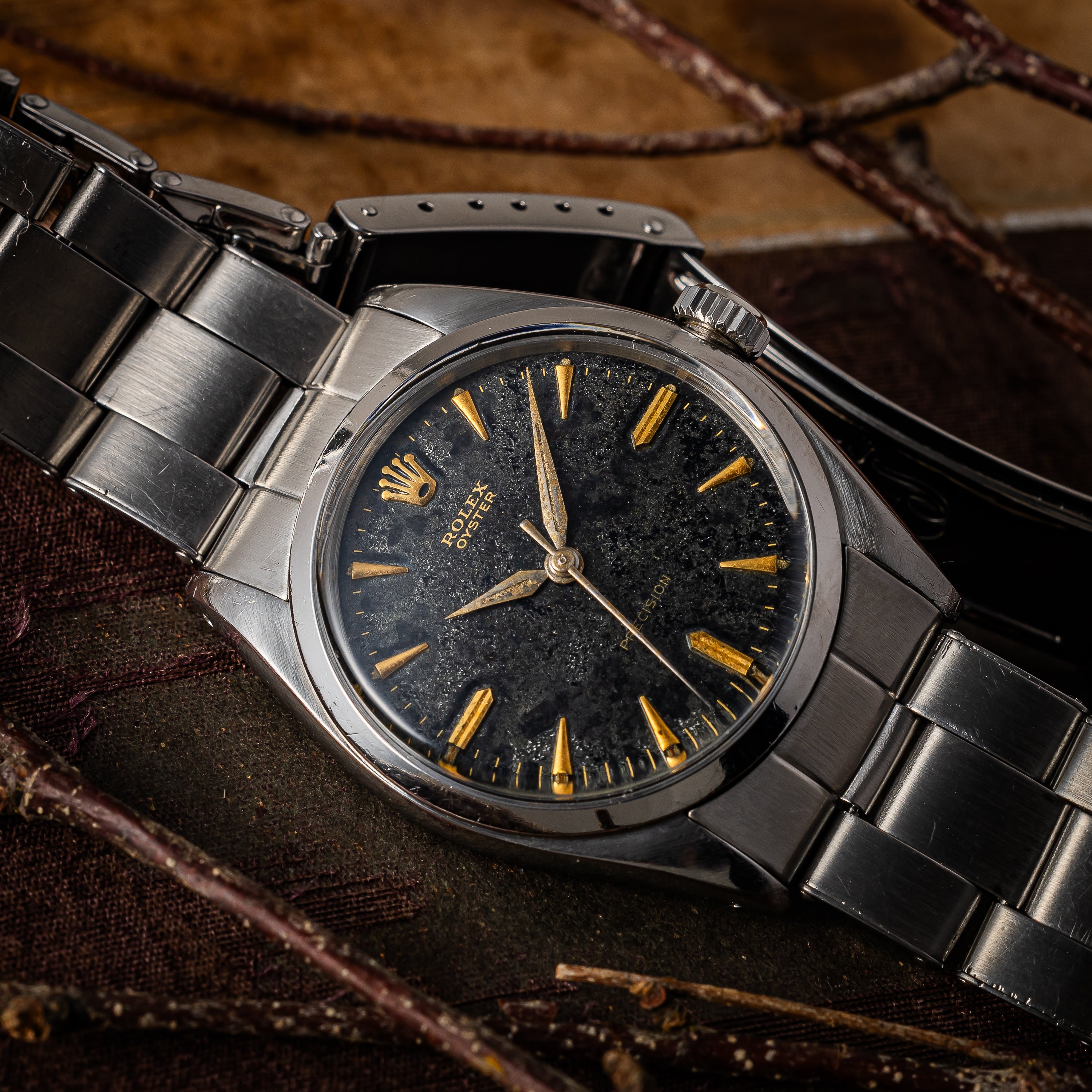 ロレックス オイスター 1958年製 Ref.6422 ブラックダイヤル