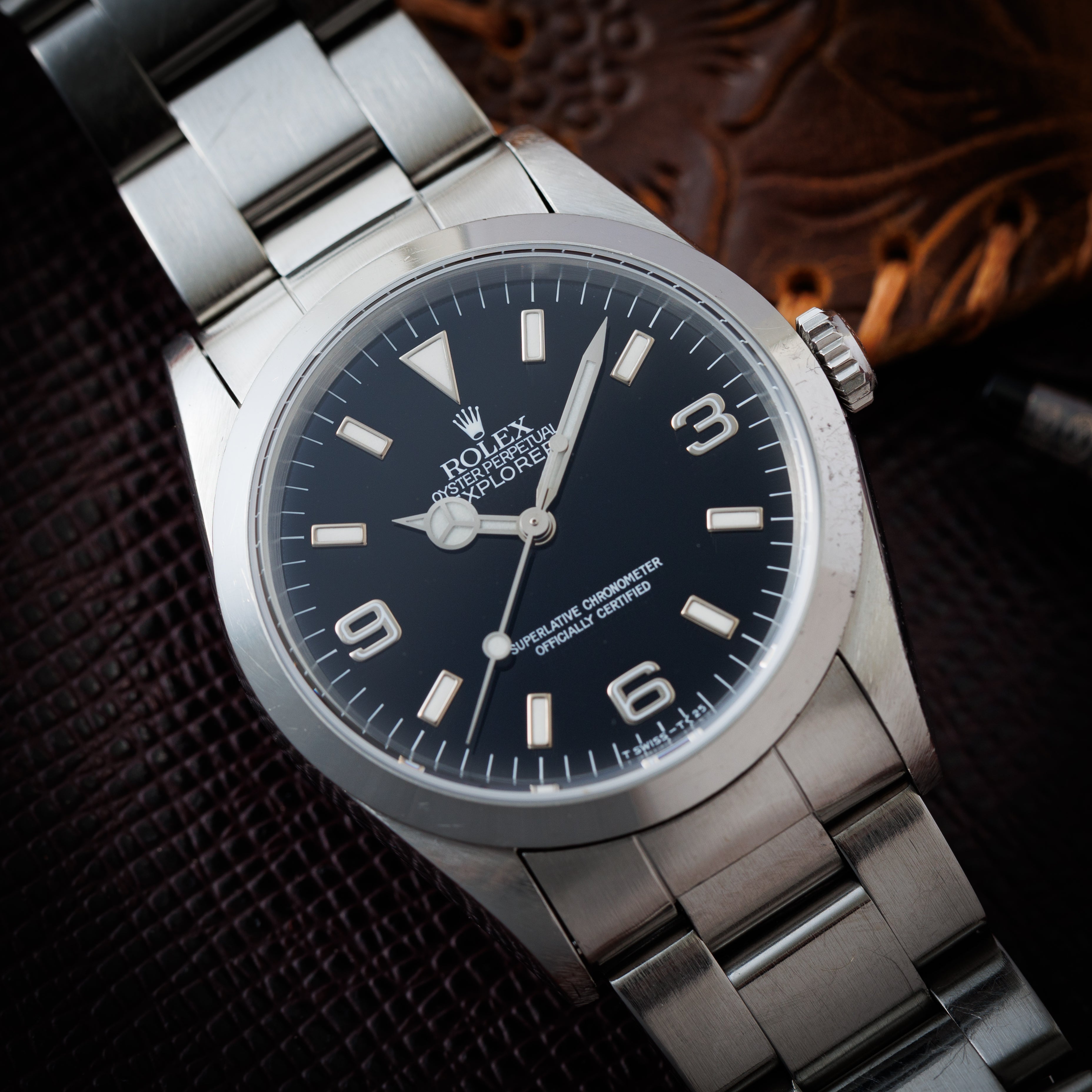 ロレックス エクスプローラーⅠ 1995年製 Ref.14270 シングルバックル トリチウム夜光