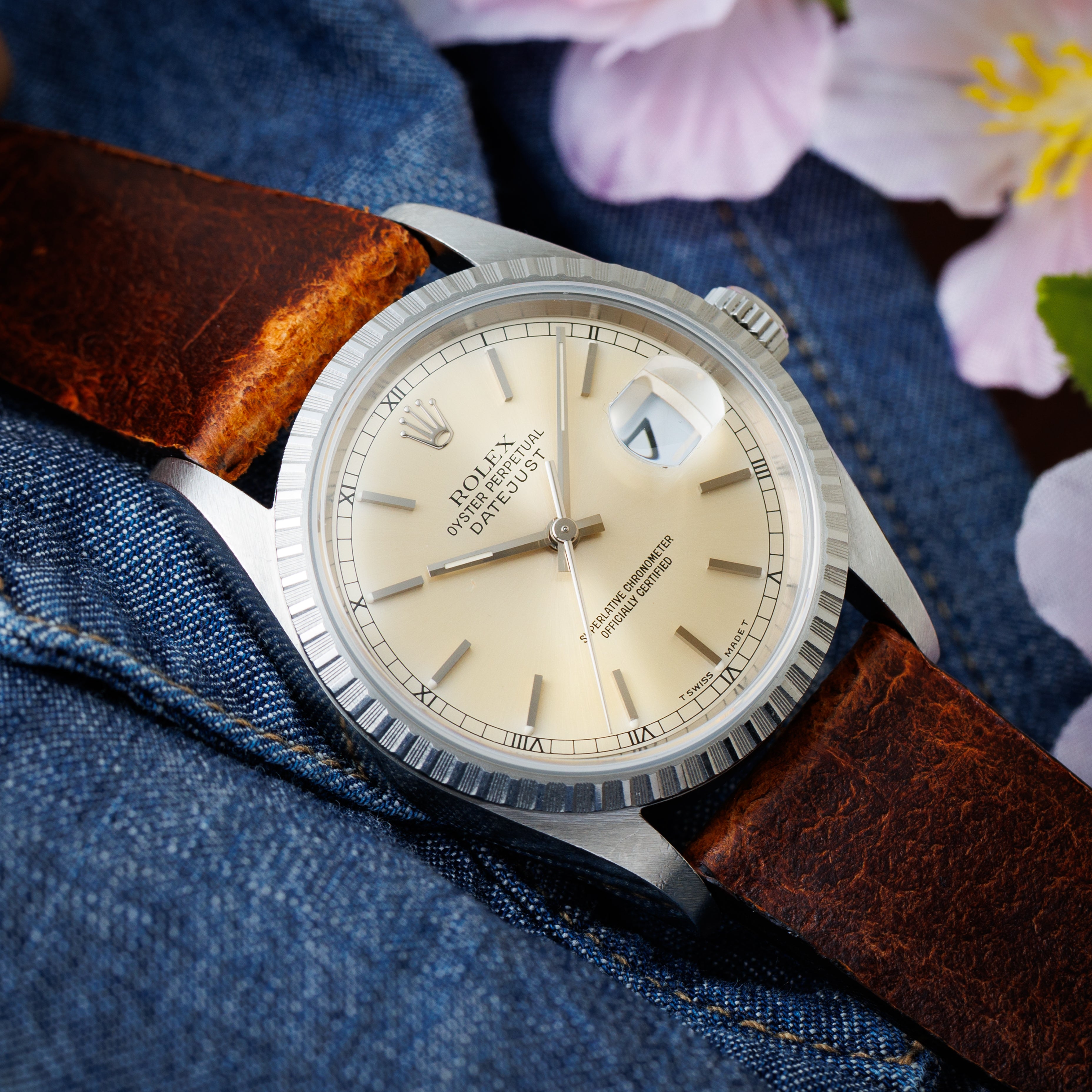 ロレックスデイトジャスト 1997年製 Ref.16220 パティーナダイヤル