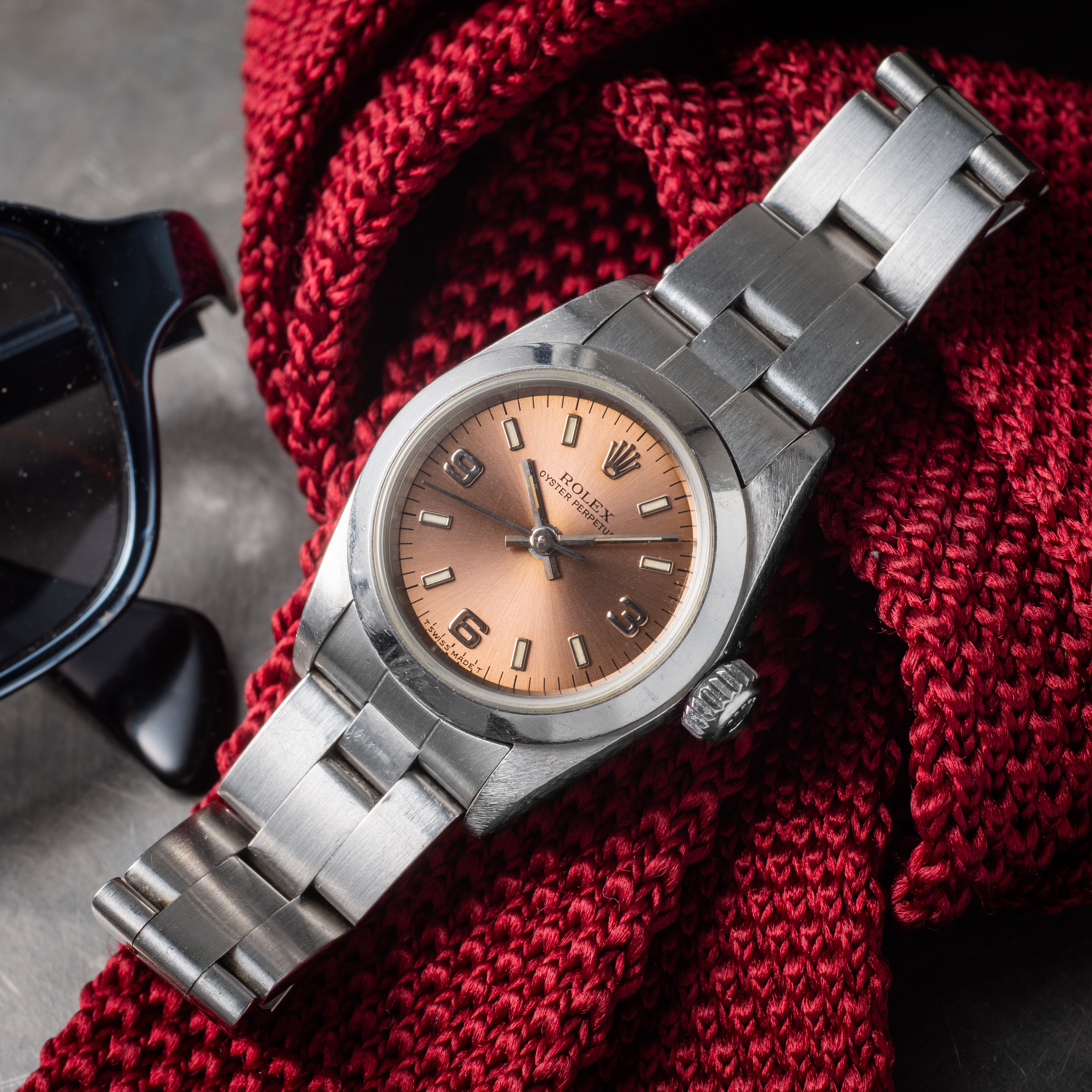 ロレックス レディース オイスターパーペチュアル 1997年～1998年製 Ref.67180 ピンクダイヤル