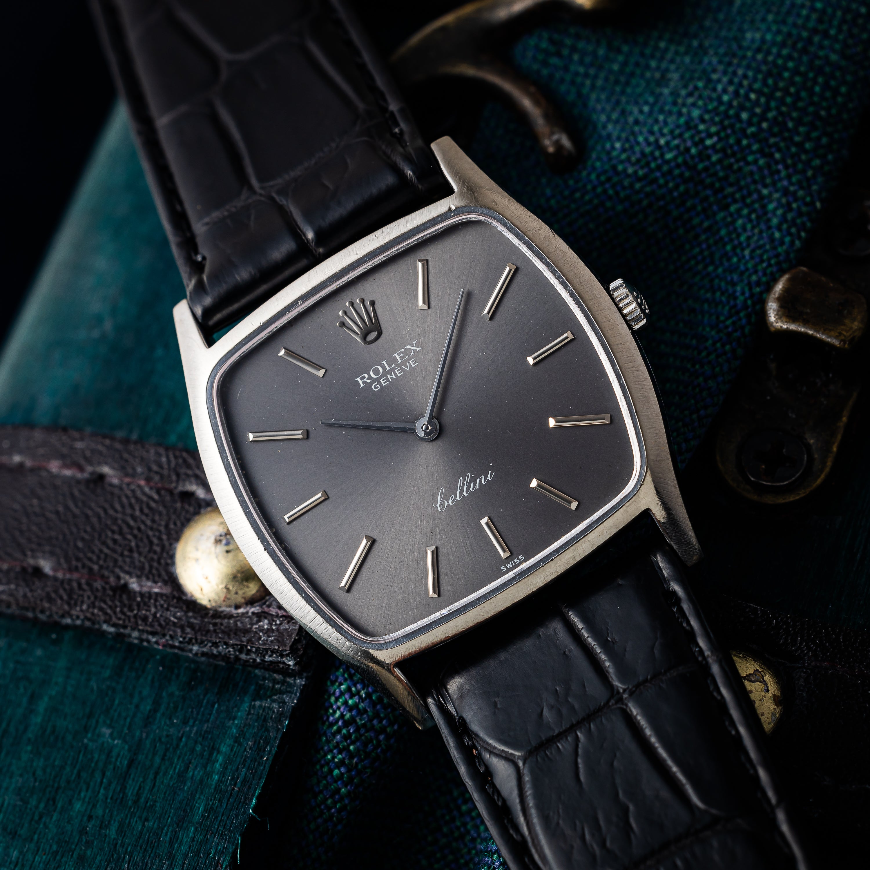 ロレックス チェリーニ 1968年製 Ref.3805 18金ホワイトゴールド 純正尾錠付き