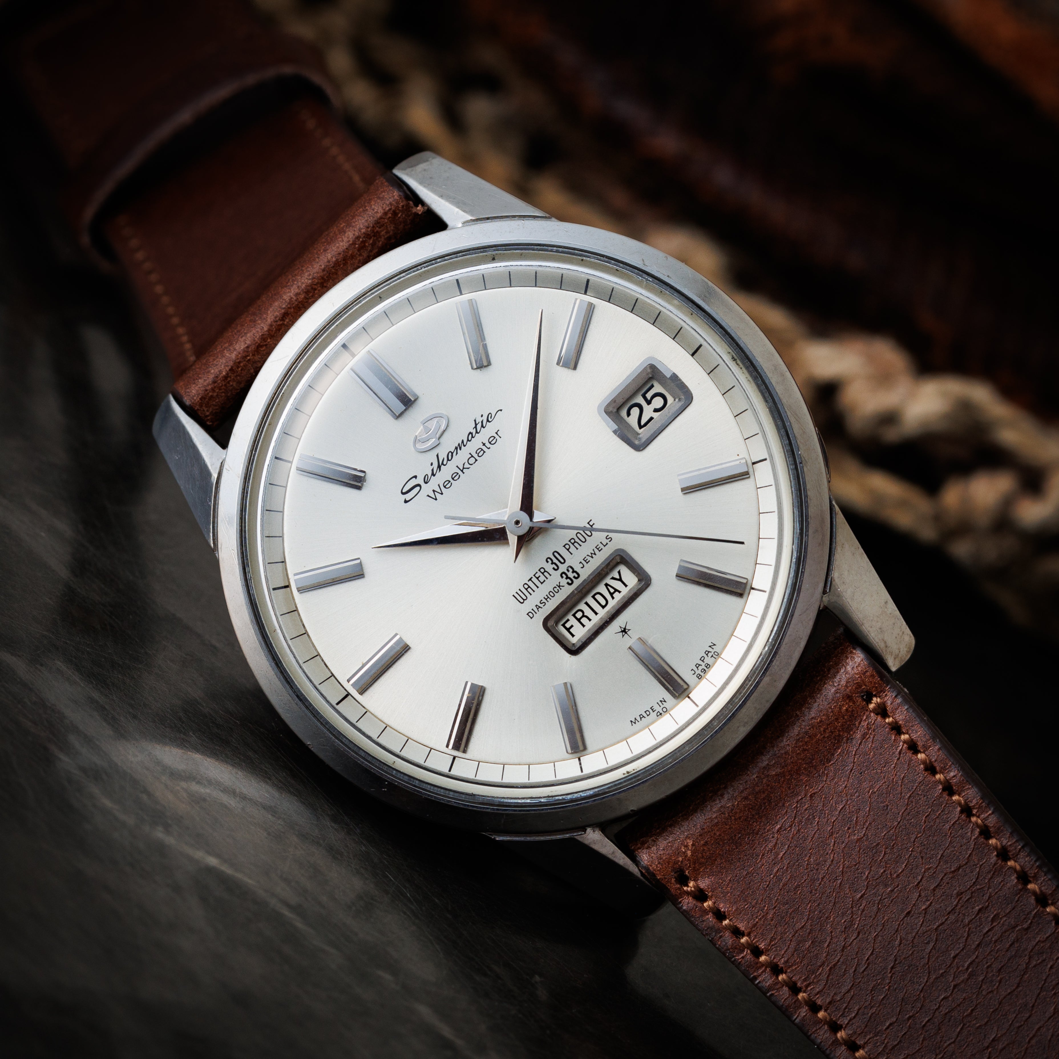セイコーマチック ウィークデーター 1963年製 33石自動巻き Ref.J13080