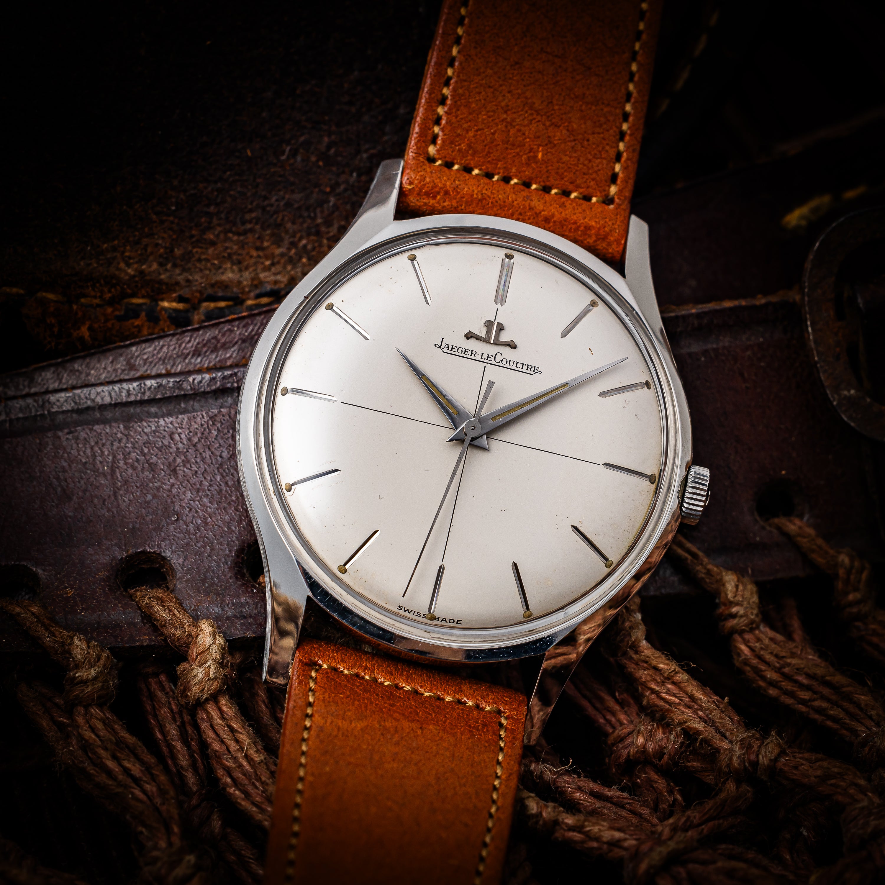 ジャガー・ルクルト ラウンドケース 1960年代製 Ref.E234 クロスライン