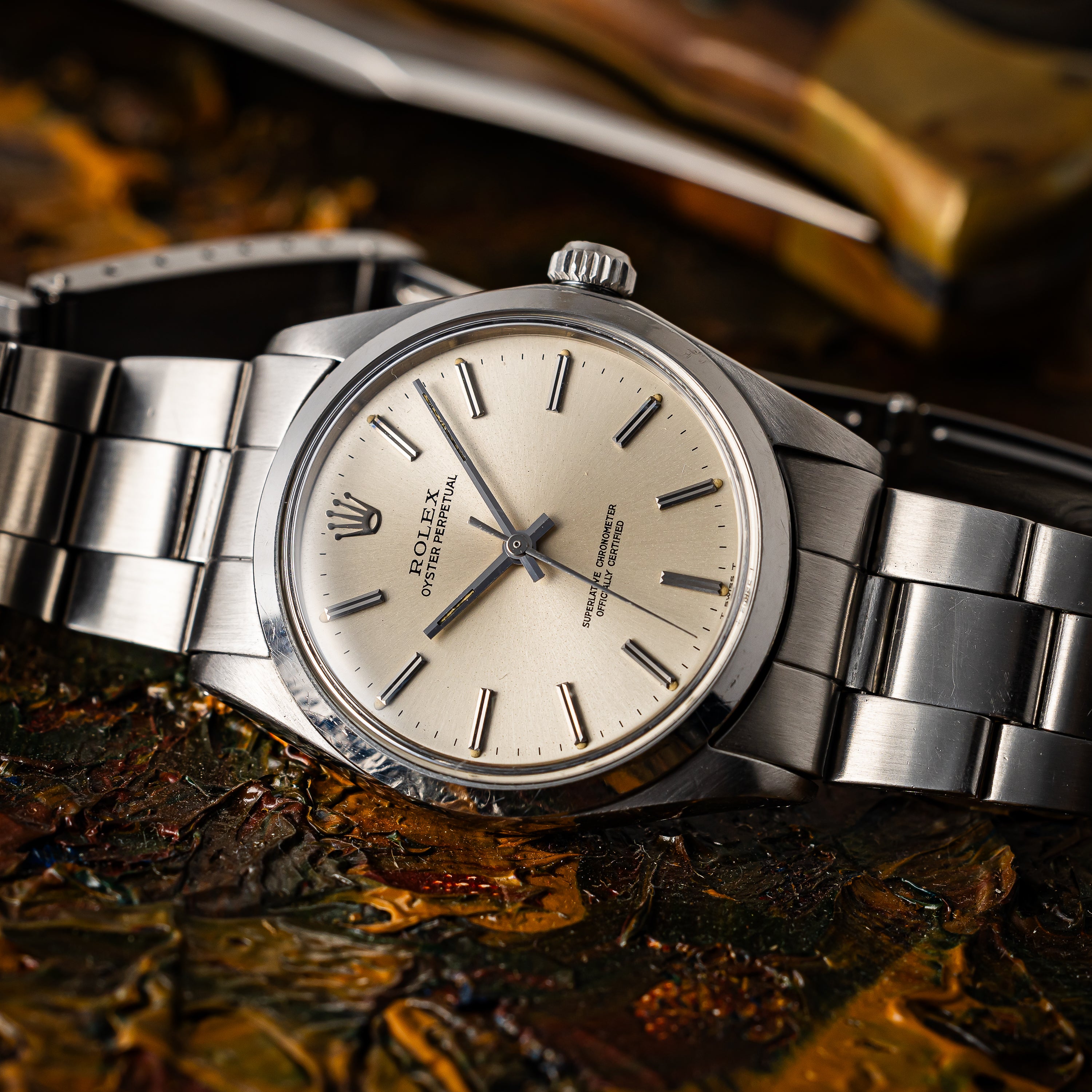 ロレックス オイスターパーペチュアル 1967年製 Ref.1002 ギャラ、クロノメーター証付き