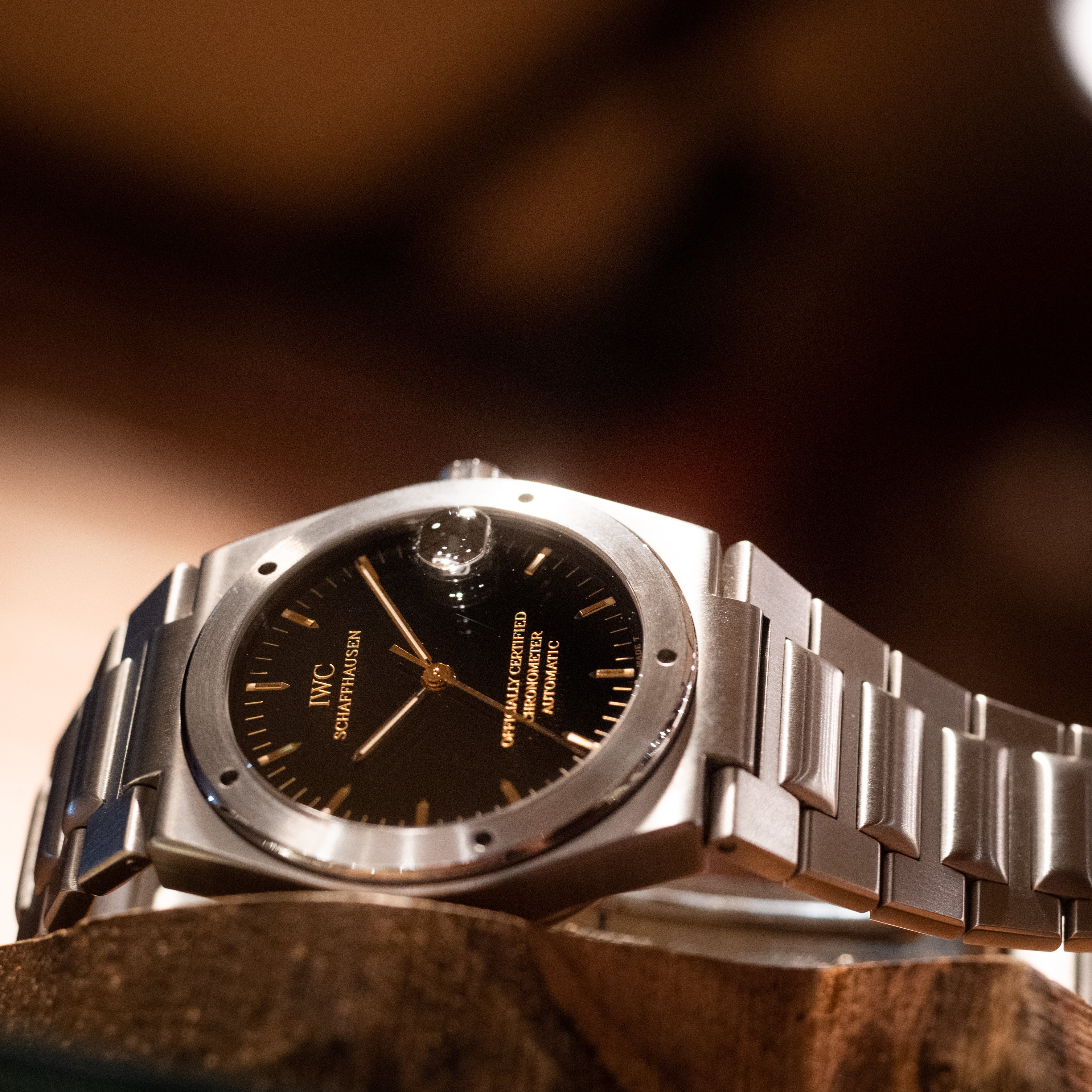 IWC インヂュニア 1995年製 ミントコンディション ブラックダイヤル Ref.3521