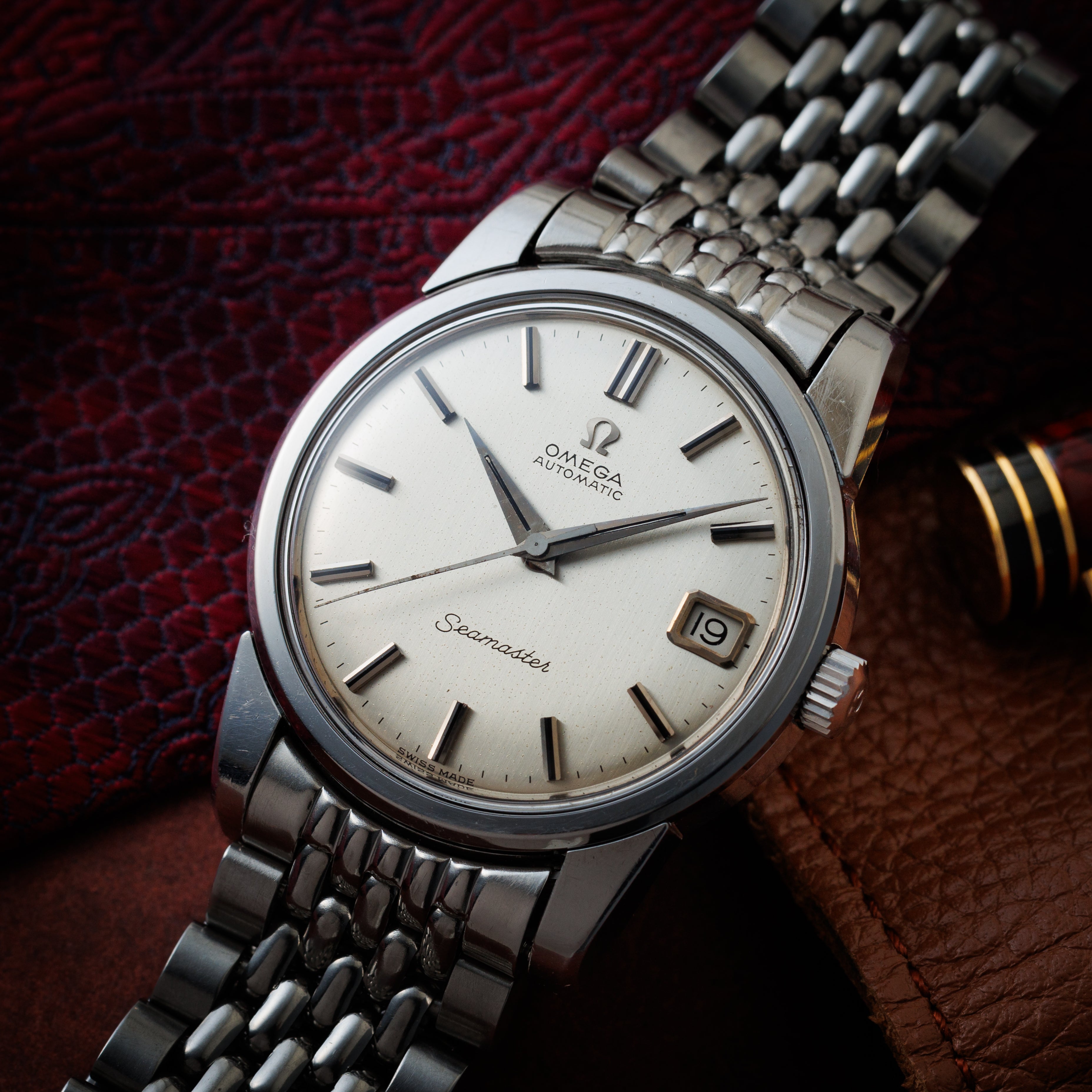 オメガ シーマスター オートマチック 1963年製 Ref.166.009 シルバーダイヤルCal.562 純正ブレス