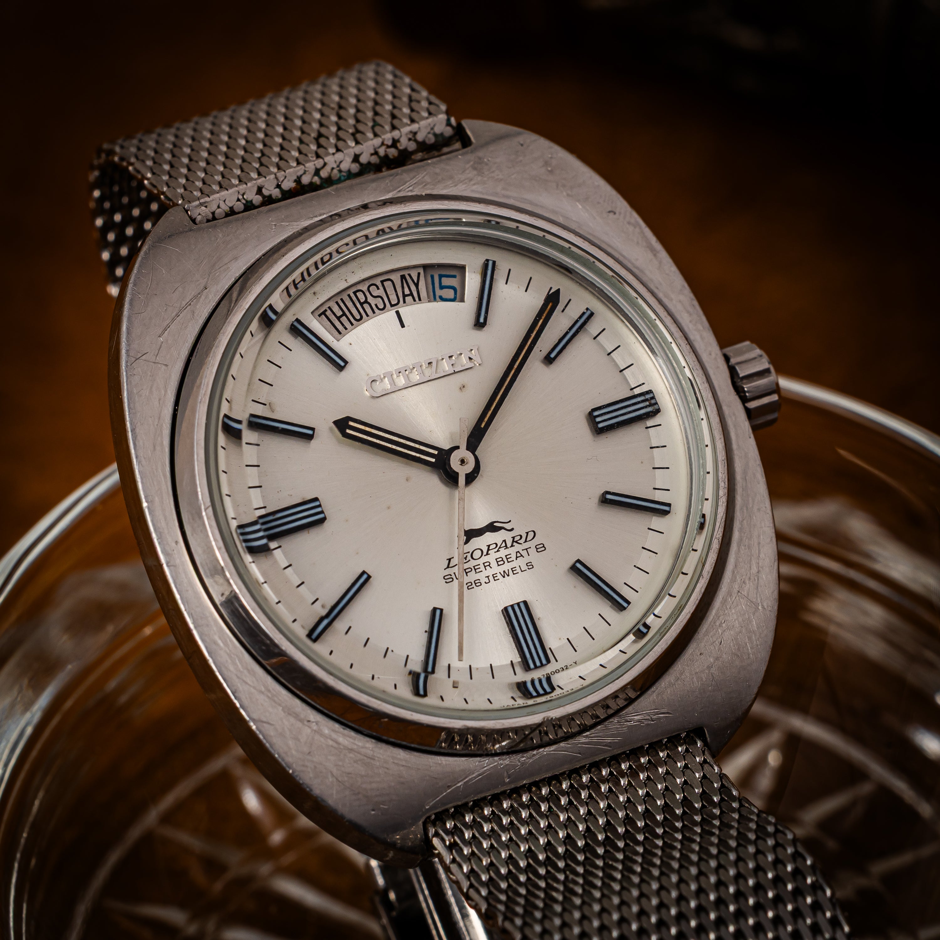 シチズン レオパール スーパービート8 1970年製/昭和45年製 Ref.4-780043-K 8振動自動巻き 純正ブレス