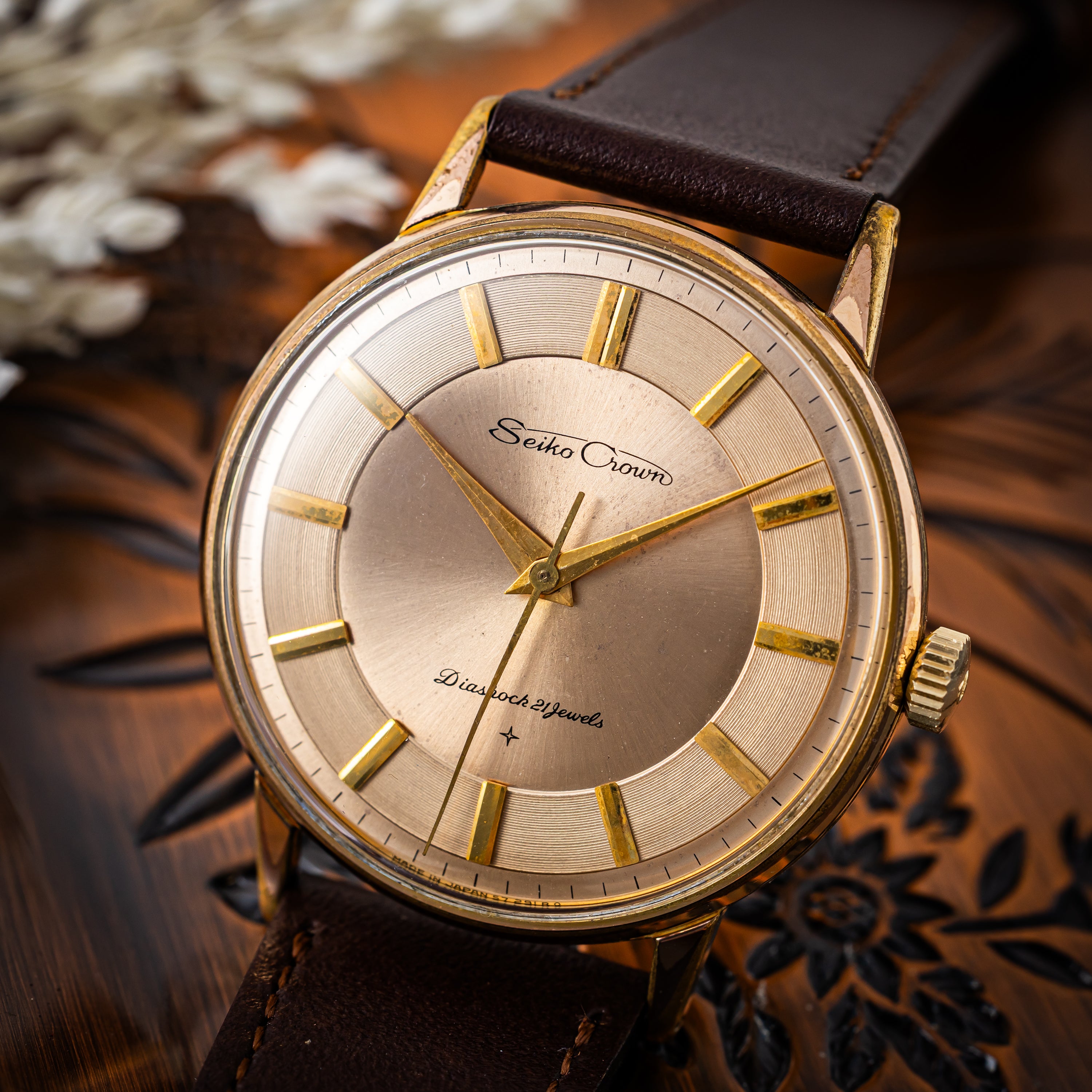 セイコー クラウン 21石 手巻き EGPケース ED文字盤 1960年製（昭和35年製） Ref.J15003E Cal.560