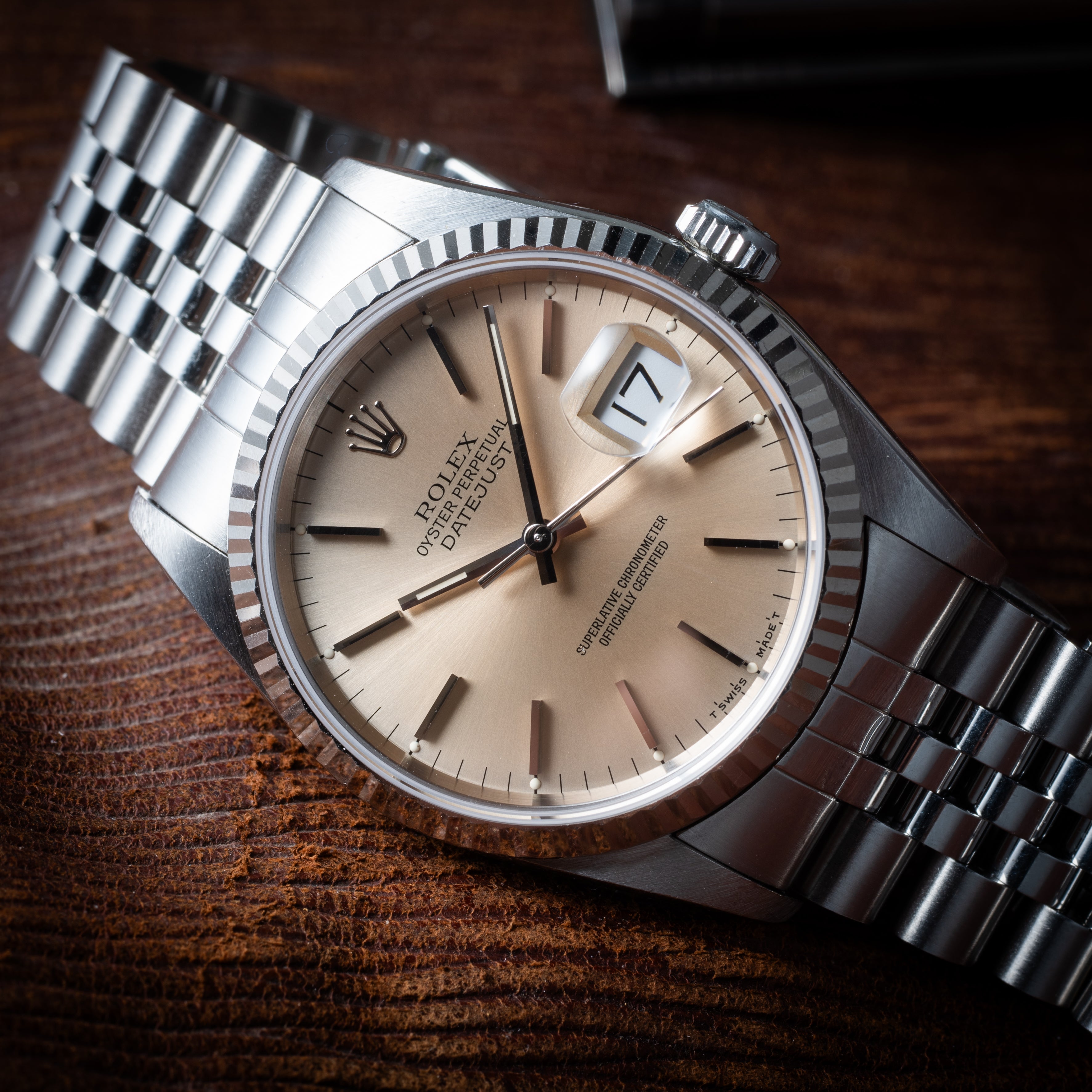 ロレックス デイトジャスト 1993年製 Ref.16234 パティーナダイヤル WGベゼル