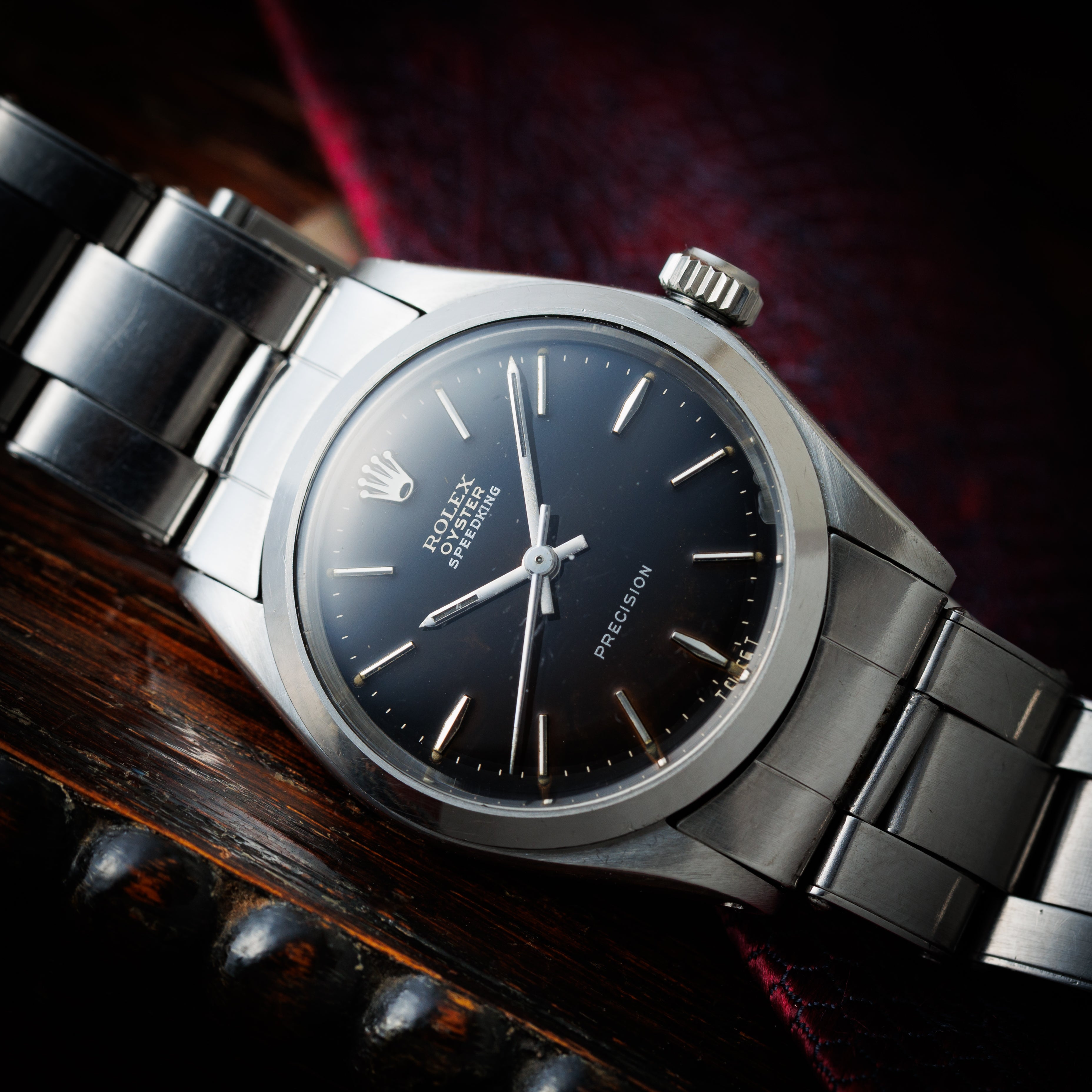 ロレックス スピードキング 1966年製 Ref.6430 ブラックダイヤル