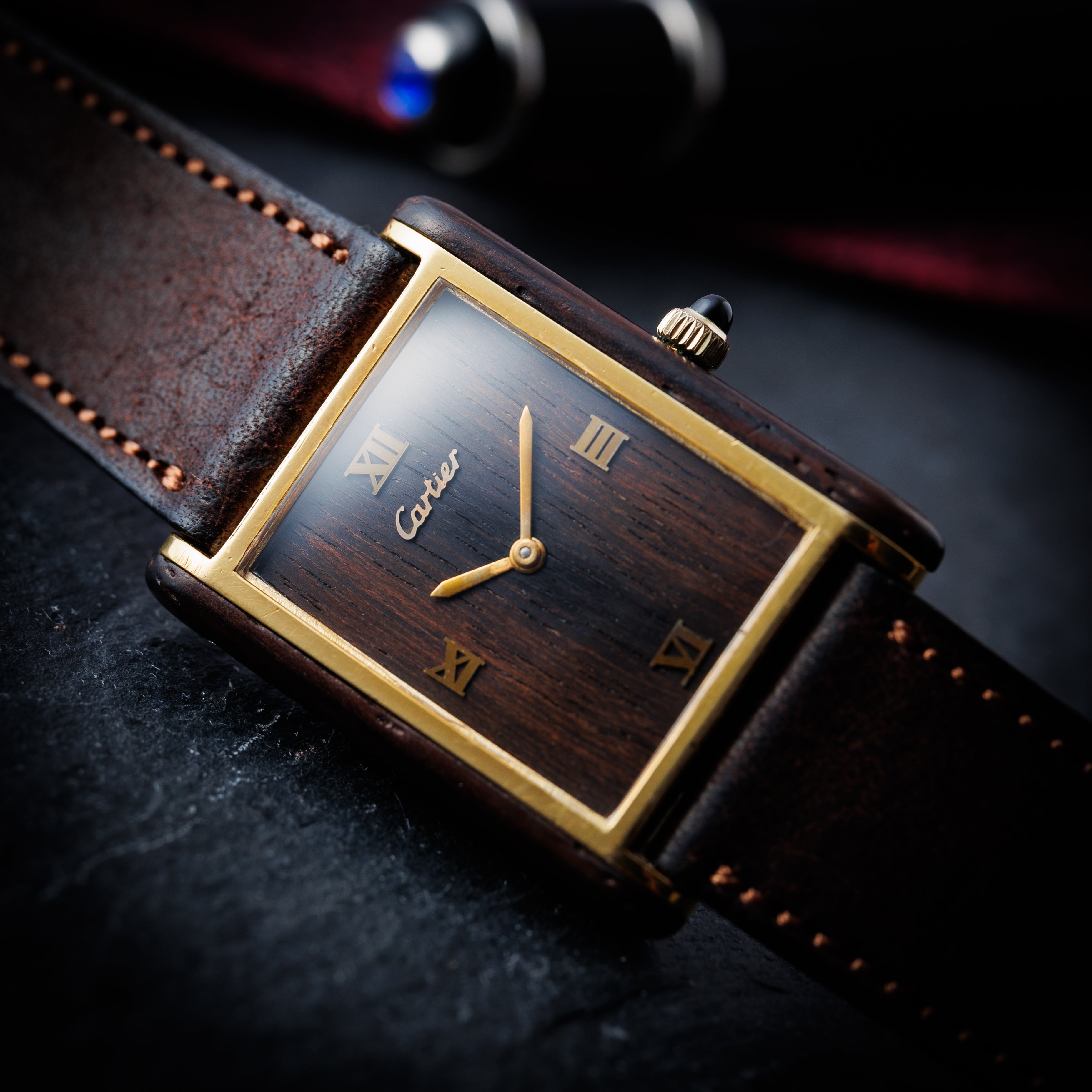 カルティエ オーガニック タンク ウッド ブティック限定 Ref.20611 1975年～1976年製