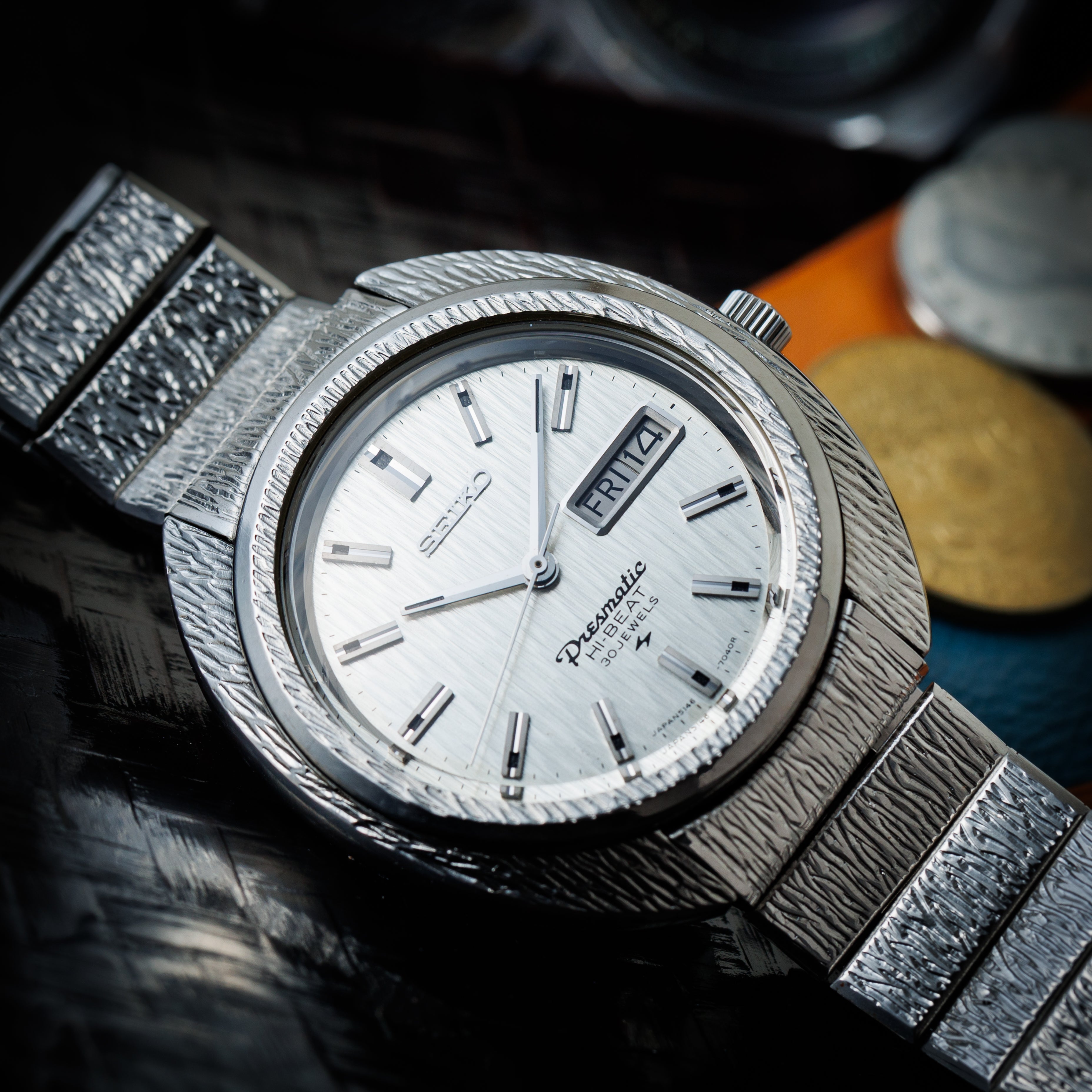 セイコー プレスマチック ブレス付き 1969年製 自動巻き