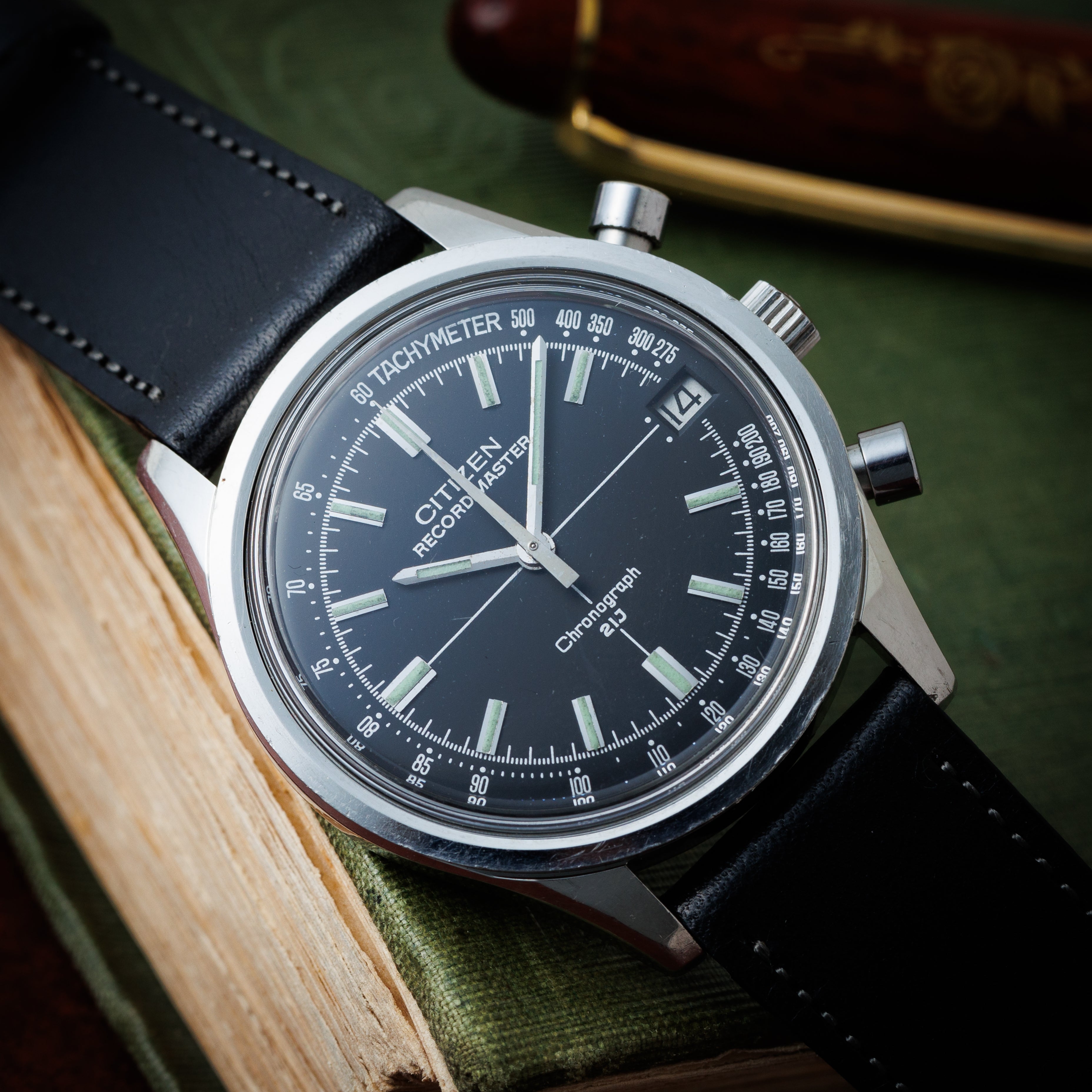 シチズン レコードマスター クロノグラフ 1972年製 Ref.4-570014Y 手巻き