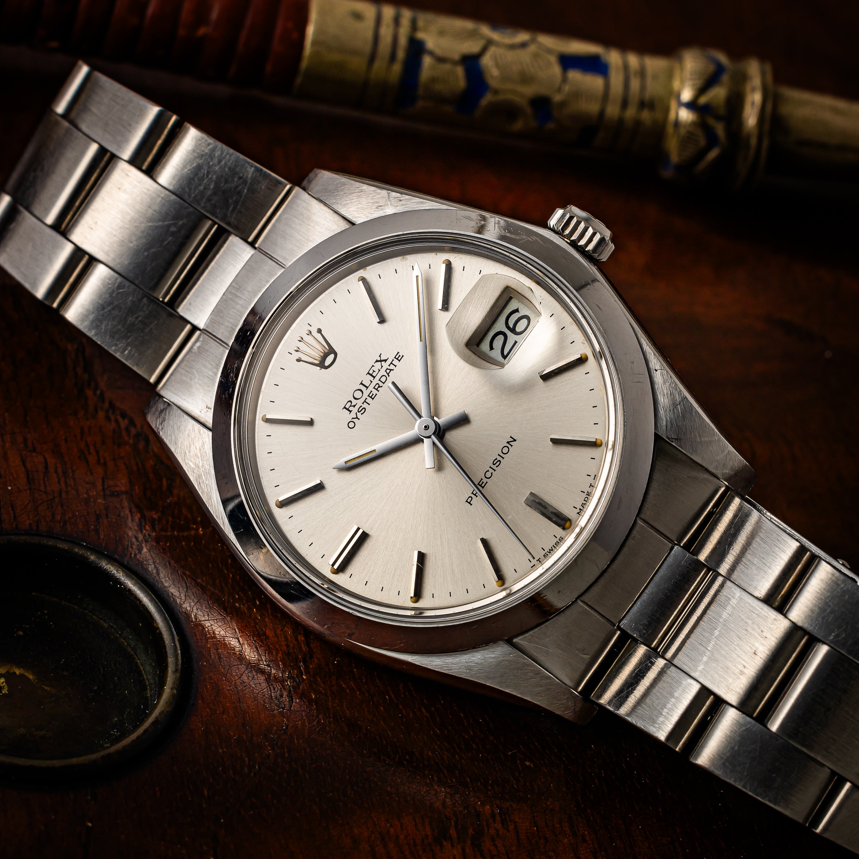ロレックス オイスターデイト 1983年製 Ref.6694 シルバーダイヤル 純正オイスターブレス
