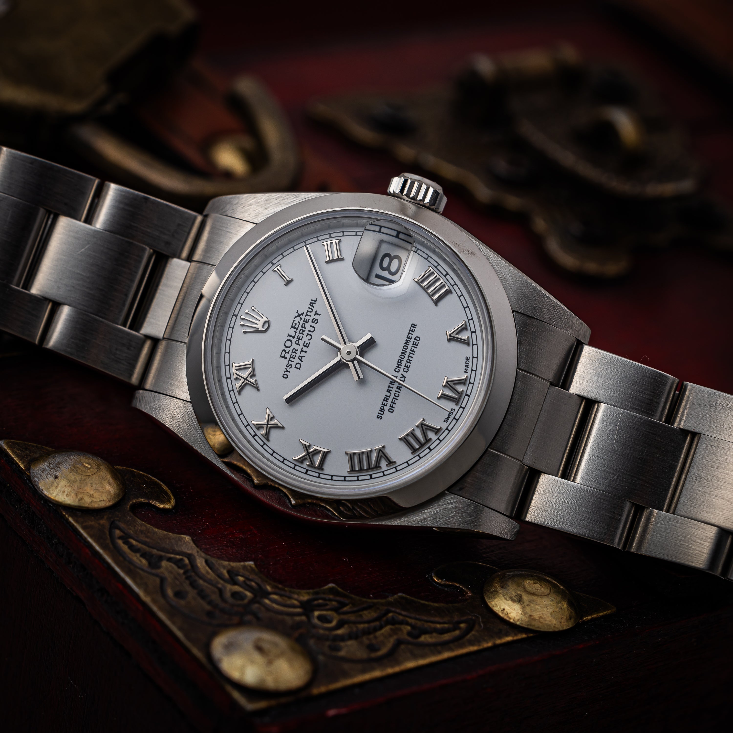 ロレックス デイトジャスト ユニセックスサイズ 2001年製 Ref.78240 ホワイトローマンダイヤル