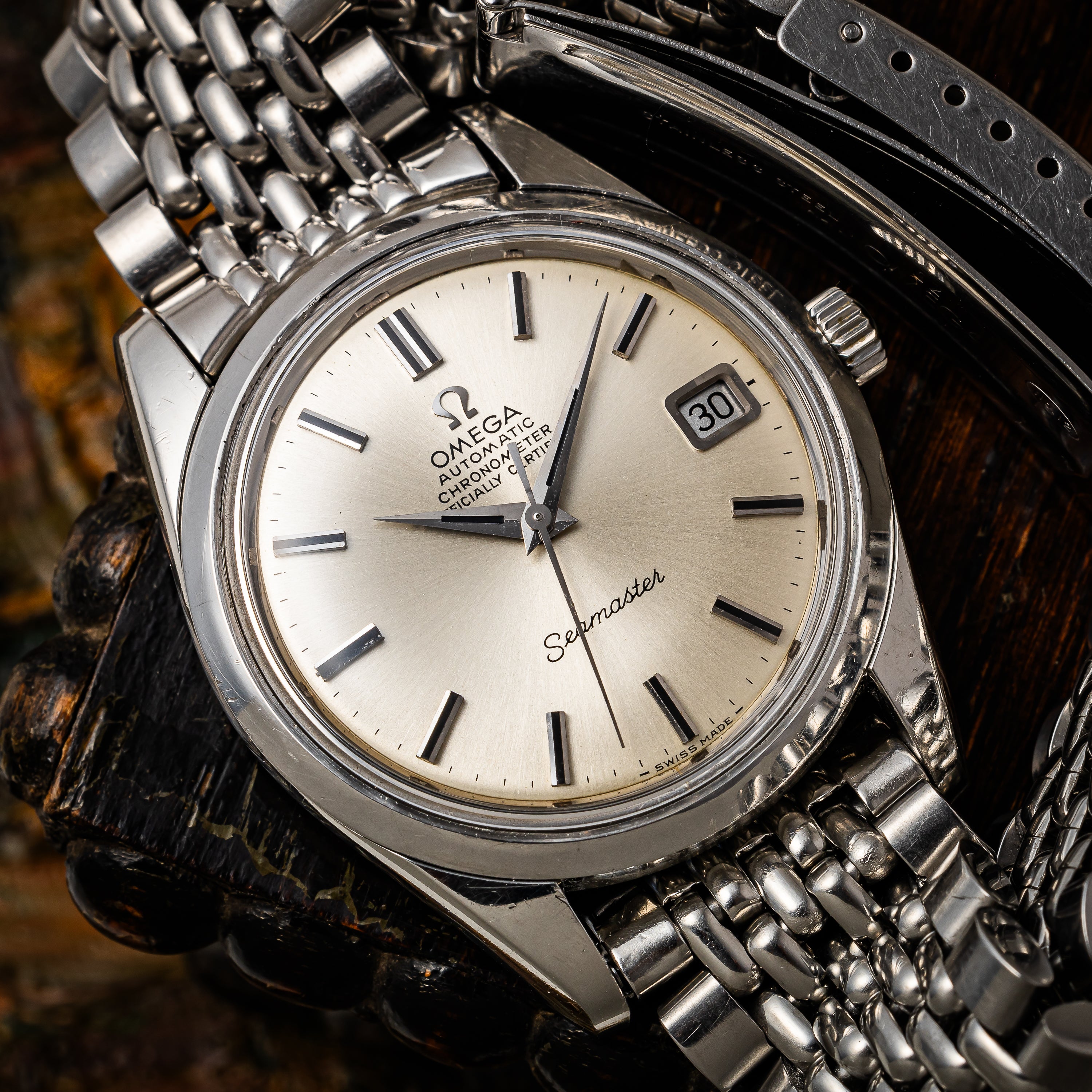 オメガ シーマスター クロノメーター 1970年製（昭和45年製）自動巻き  純正ブレス付き