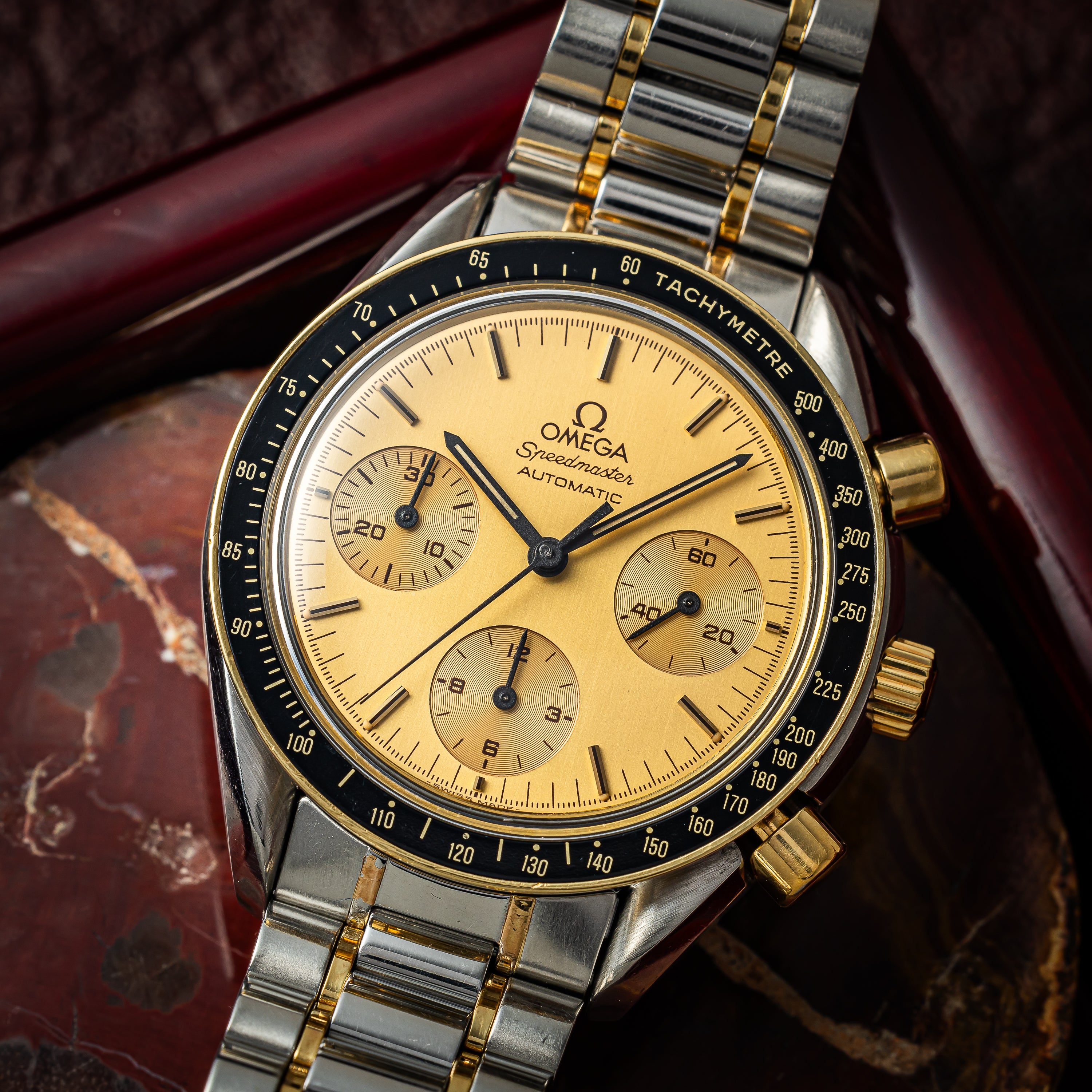 オメガ スピードマスター オートマチック コンビ 1990年代製 純正コンビブレス