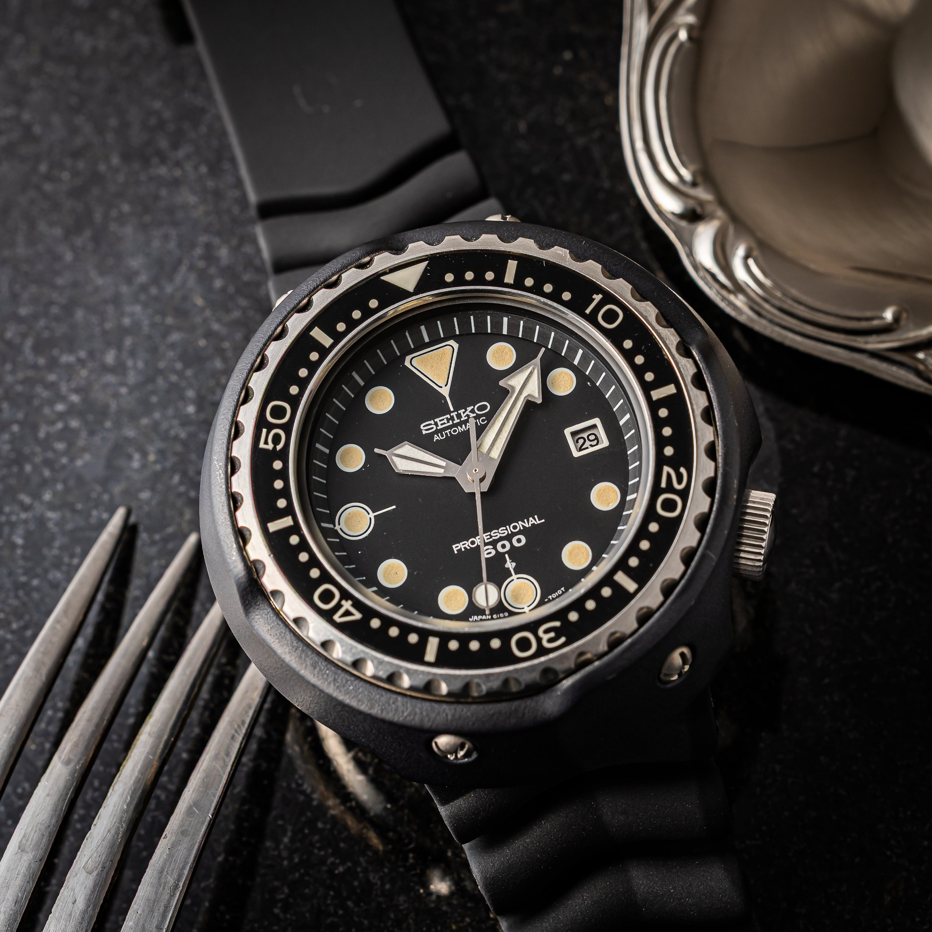 セイコー 600プロフェッショナルダイバー初期型 1975年製 Ref.6159-7010 ツナ缶 10振動自動巻き