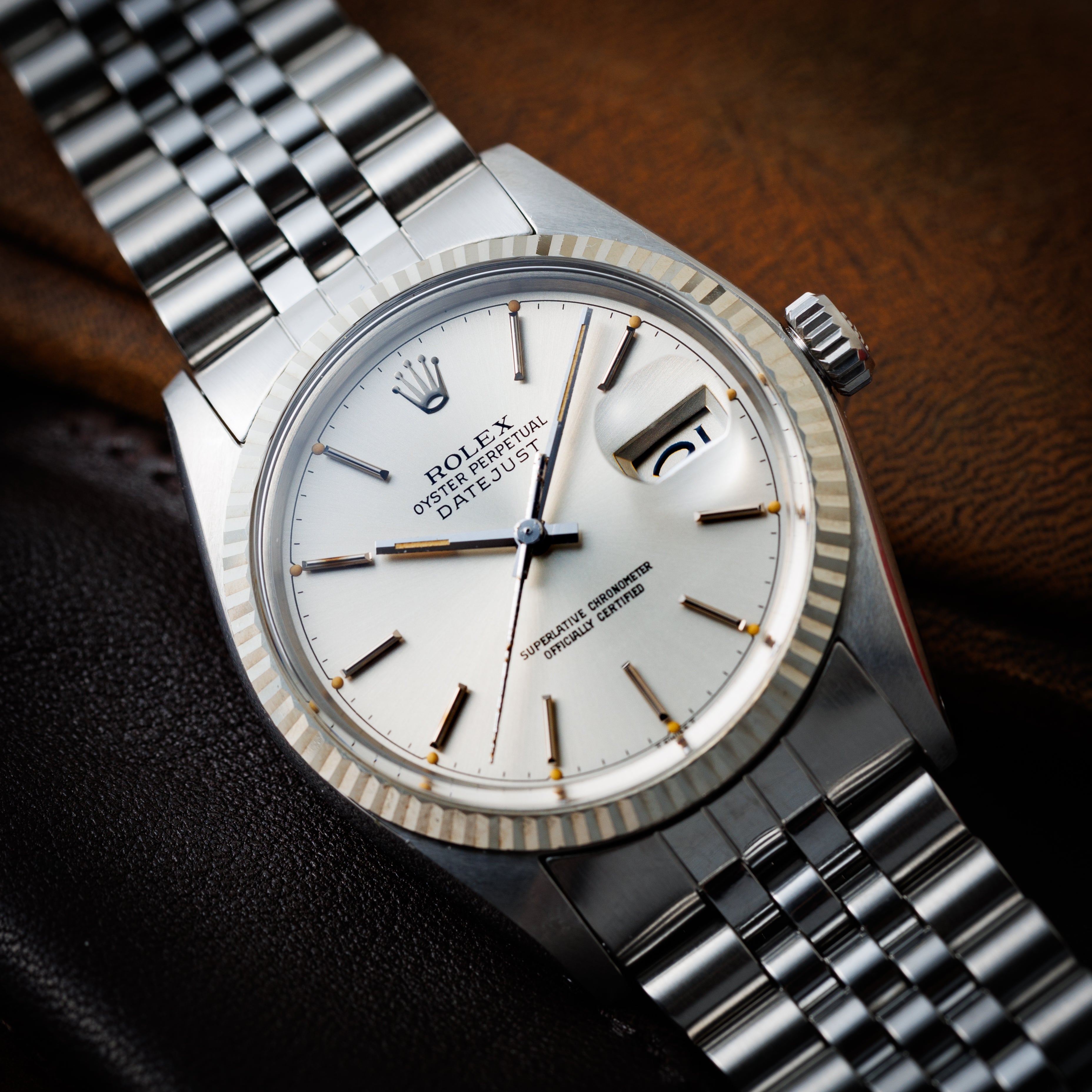 ロレックス デイトジャスト 1977年製 Ref.16014 シルバーダイヤル ギャラ、タグ付き