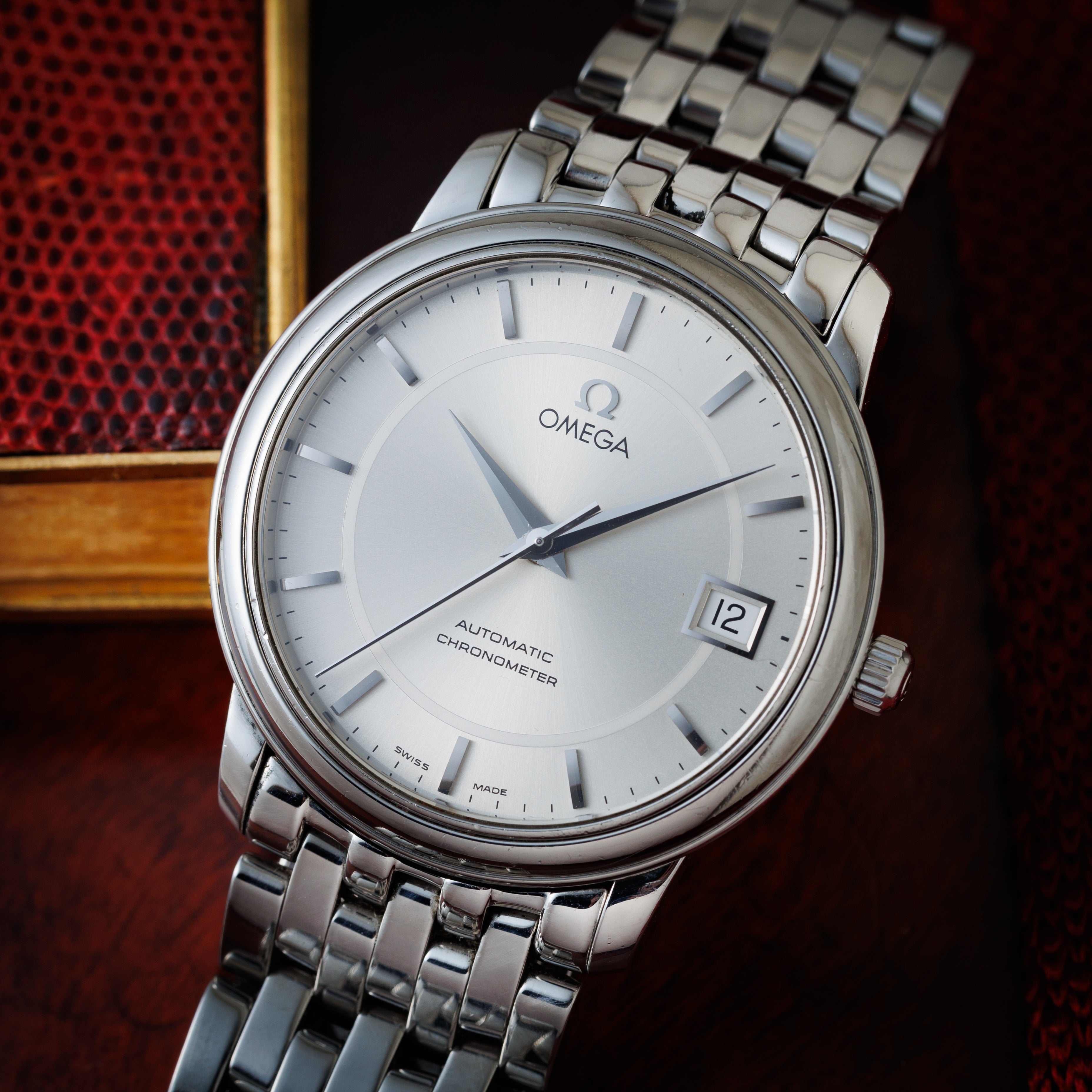 オメガ デ・ヴィル プレステージ 自動巻きクロノメーター1986～88年製 ステンレス ブレス付き