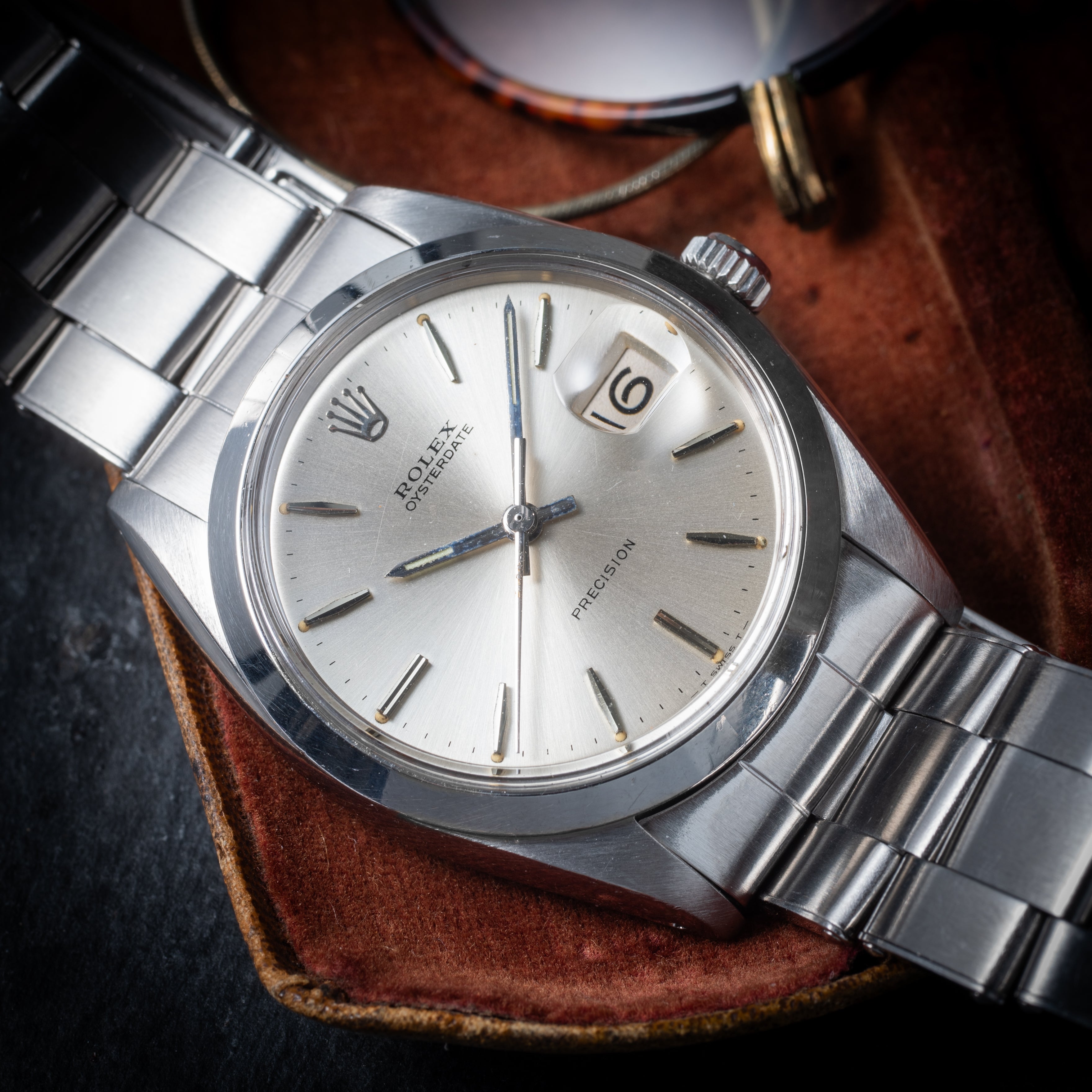 ロレックス オイスターデイト 1966年製 Ref.6694 手巻き 純正リベットブレス